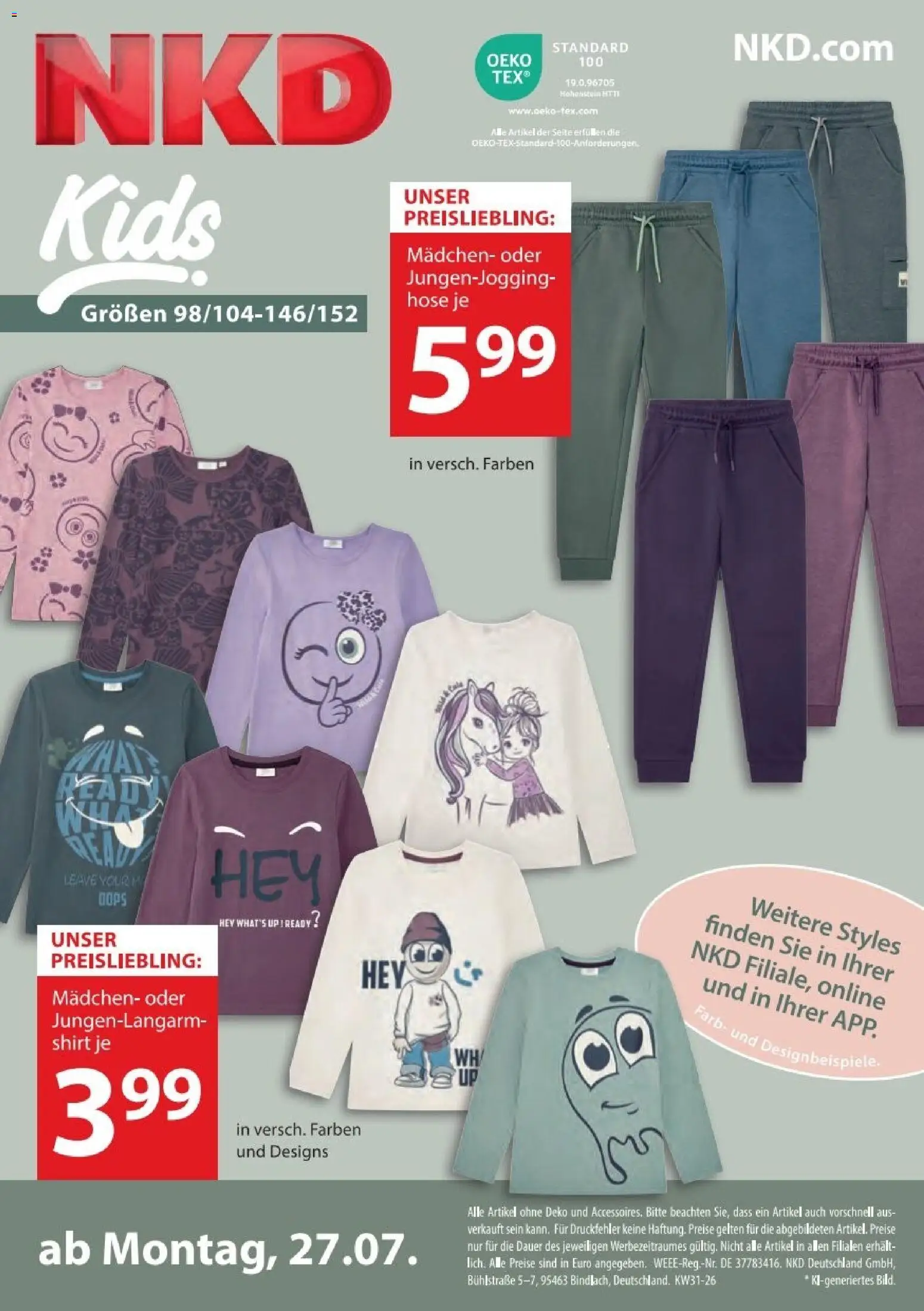NKD Flugblatt gültig ab 27.07.2026 | Seite: 6 | Produkte: Hose