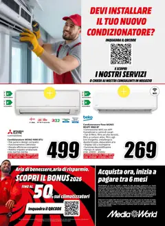 Anteprima del volantino Media World volantino Clima valido a partire dal 09.06.2026 | Pagina: 8 | Prodotti: Deumidificatore, Condizionatore