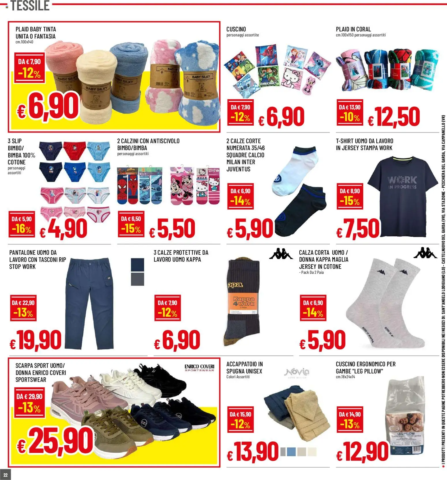 Volantino Galassia del 20/08/2026 | Pagina: 22 | Prodotti: Spugna, Plaid, Stampa, Cuscino
