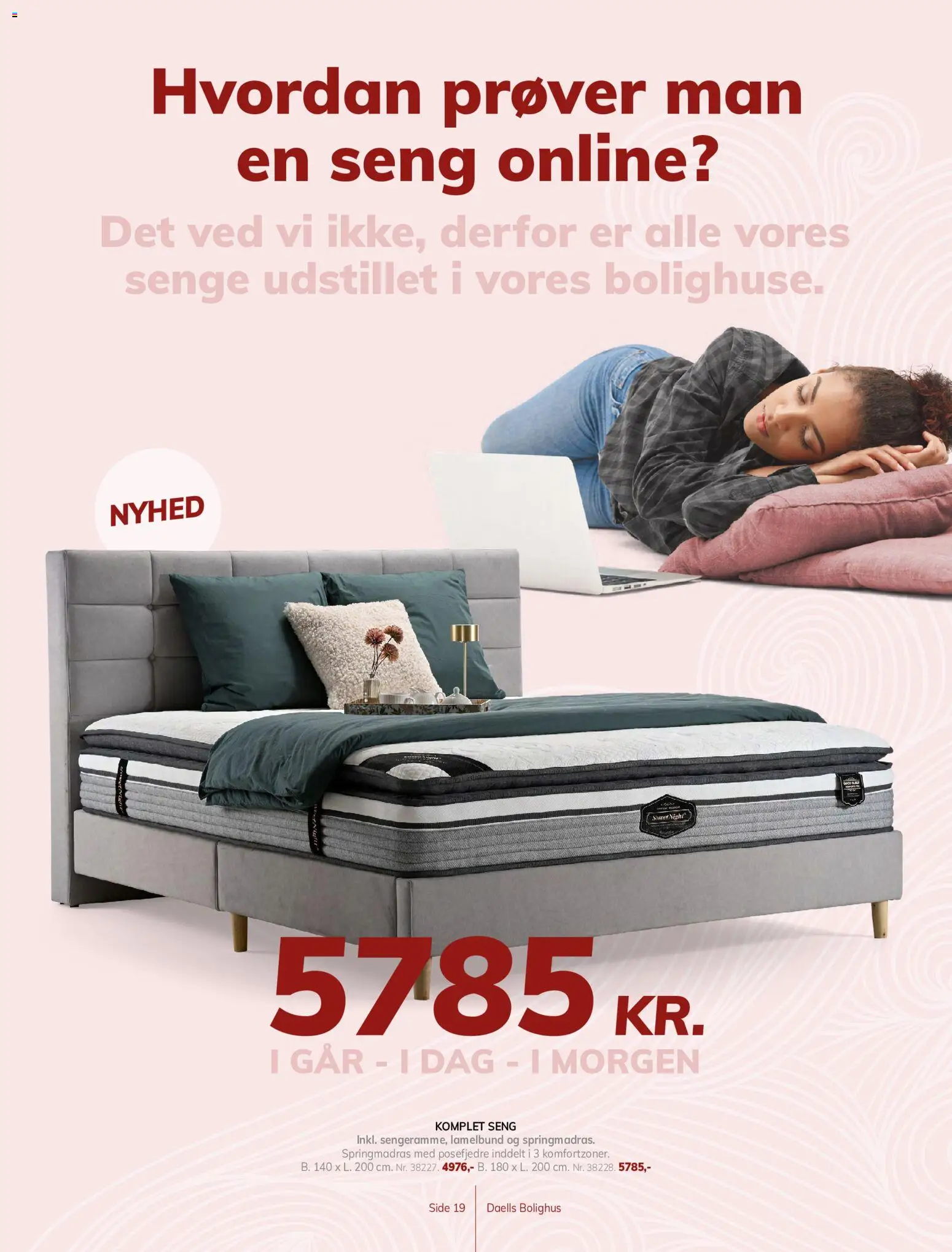 Daells Bolighus tilbudsavis – gyldig fra 29/07/2026 | Side: 19 | Produkter: Seng