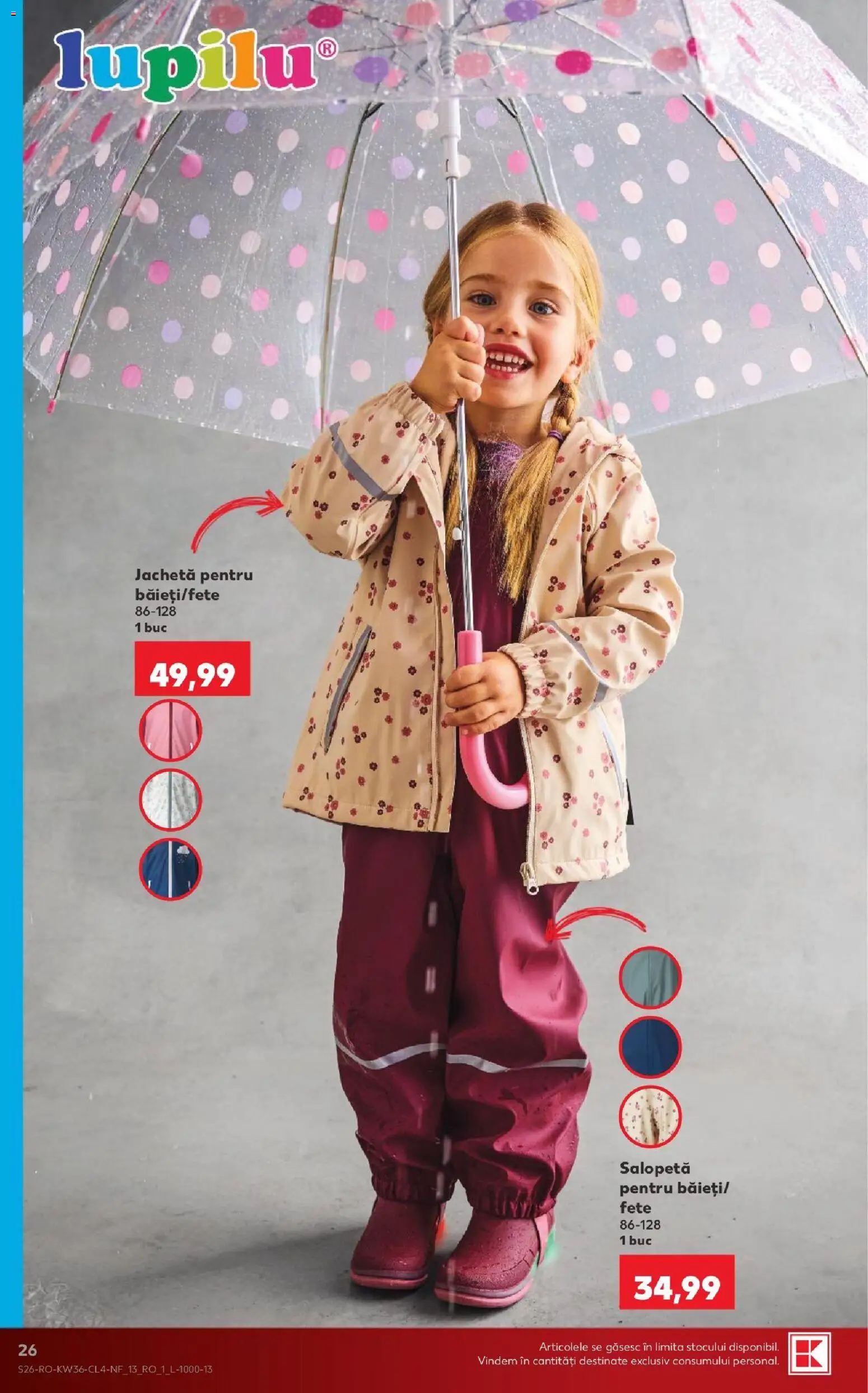 Noul catalog Kaufland – valabil de la 02.09.2026 | Pagină: 26 | Produse: Jachetă, Salopetă