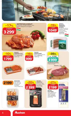 KOMETA BALCSI, SERPENYŐS KOLBÁSZ, fokhagymás-borsos, magyaros vagy bajor csomagolt, 400 g, 3248 Ft/kg, 2623 Ft/kg - amely érvényes a következő dátumtól: 2026.08.13. | Oldal: 4 | Termékek: Szelet, Pisztráng, Csirkemellfilé, Csirkeszárny