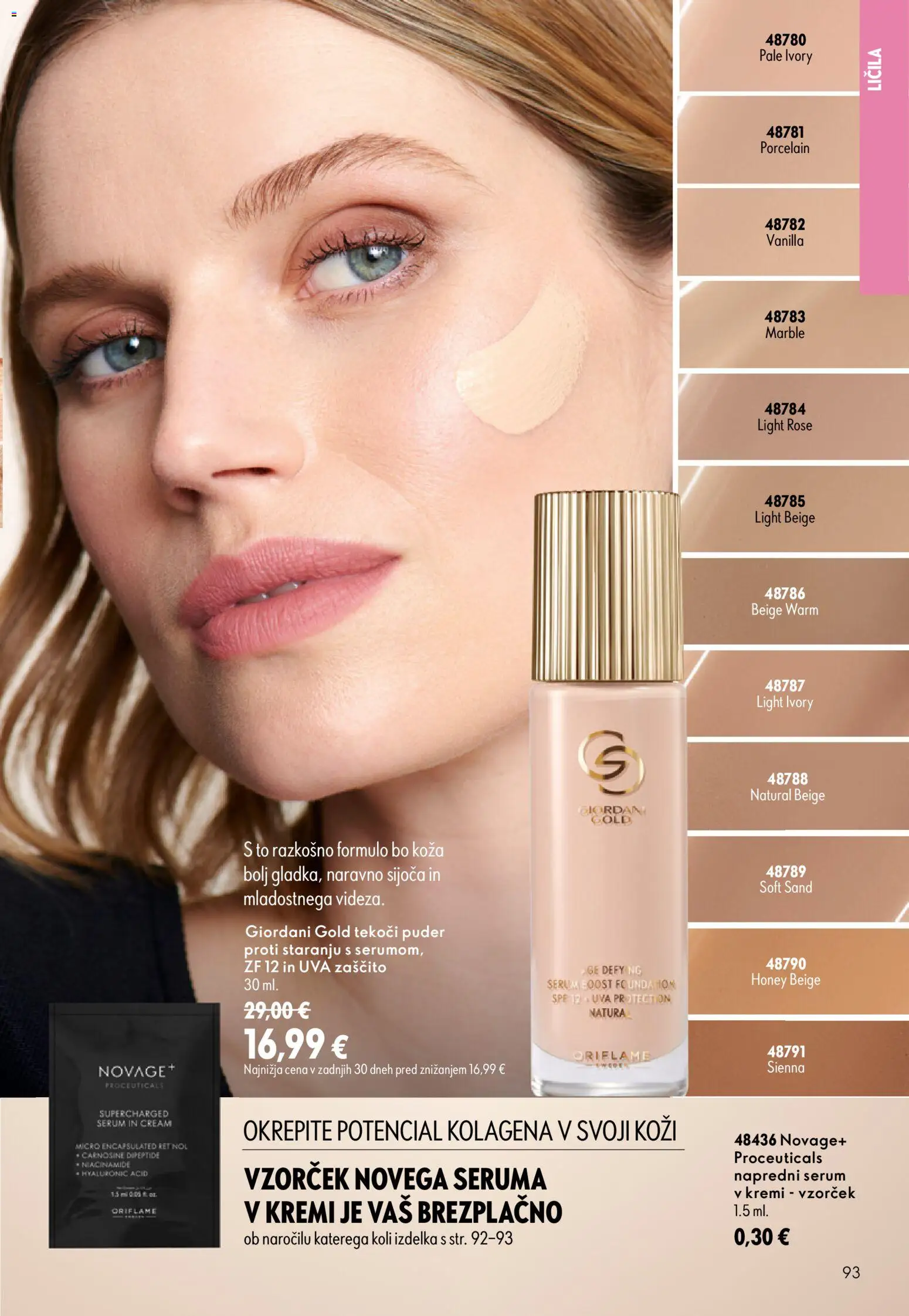 Novi Oriflame katalog ponudbe – veljaven od 16.09.2026 | Stran: 93 | Izdelki: Licila, Puder