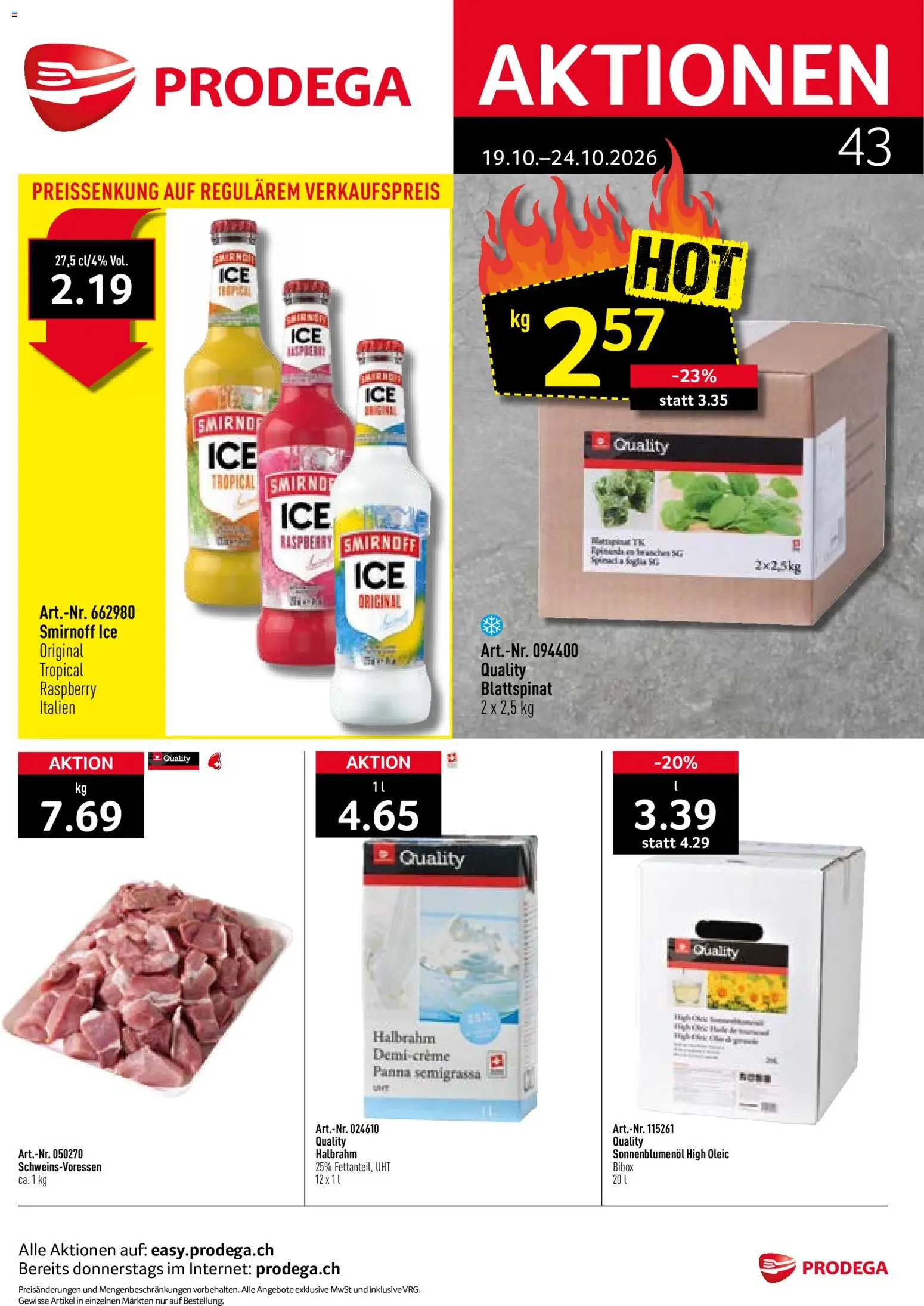 Prodega aktionen – gültig ab 19.10.2026 | Seite: 1