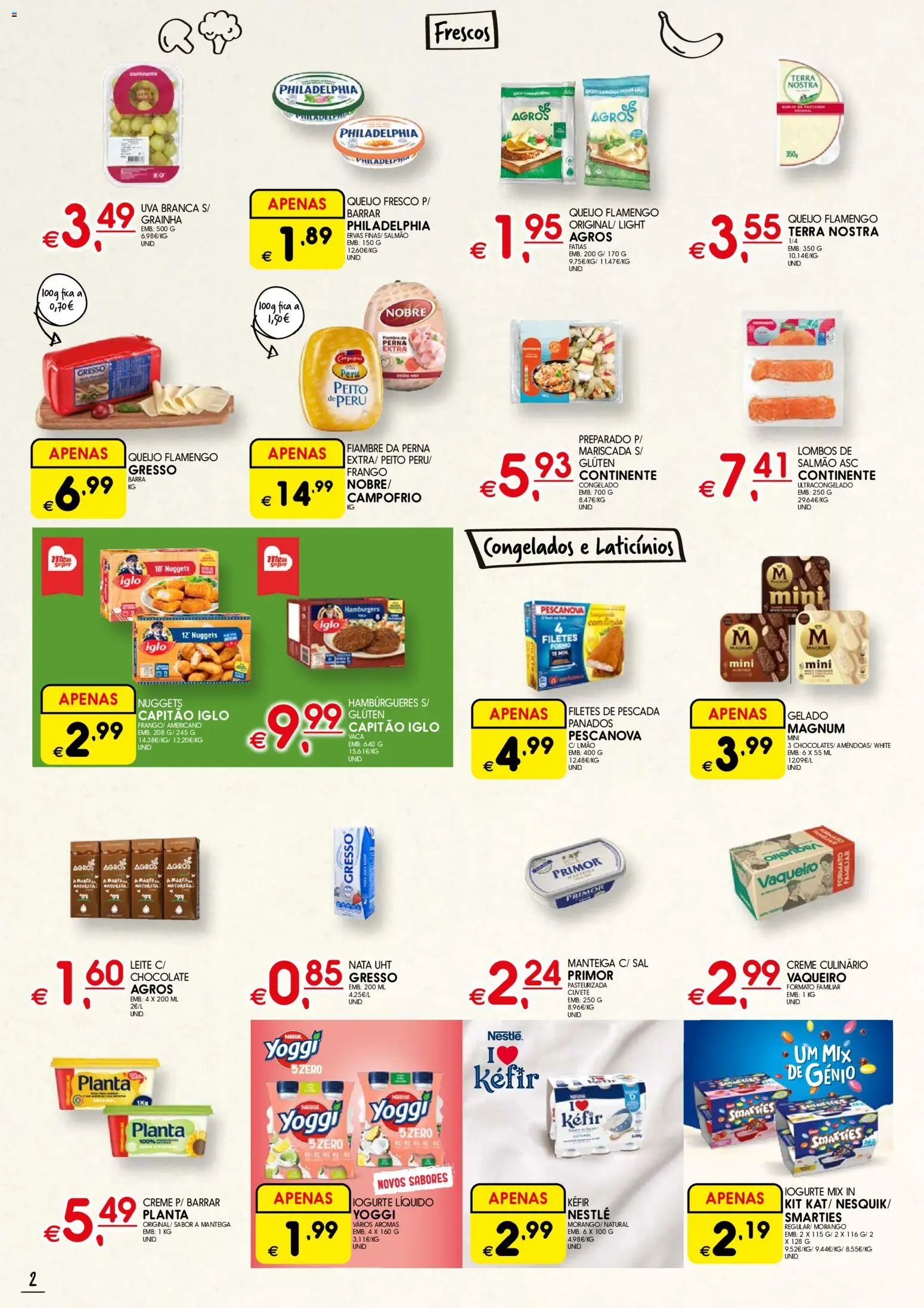 Meu Super folheto Madeira │ válido de 09/07/2026 | Página: 2 | Produtos: Peito de peru, Peru, Pescada, Iogurte