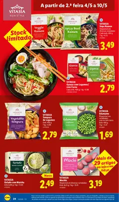 Pré-visualização Lidl folheto válido de 04.05.2026 | Página: 24 | Produtos: Edamame, Matcha, Sopa, Carne
