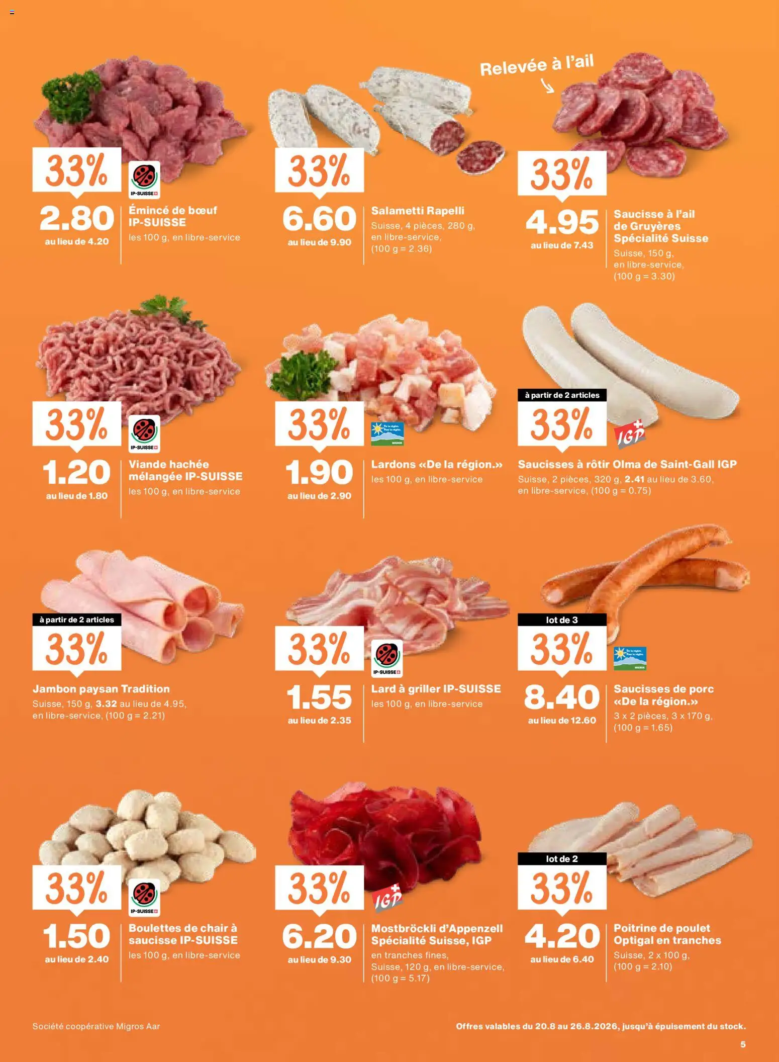Migros aktionen FR – gültig ab 20.08.2026 | Seite: 5