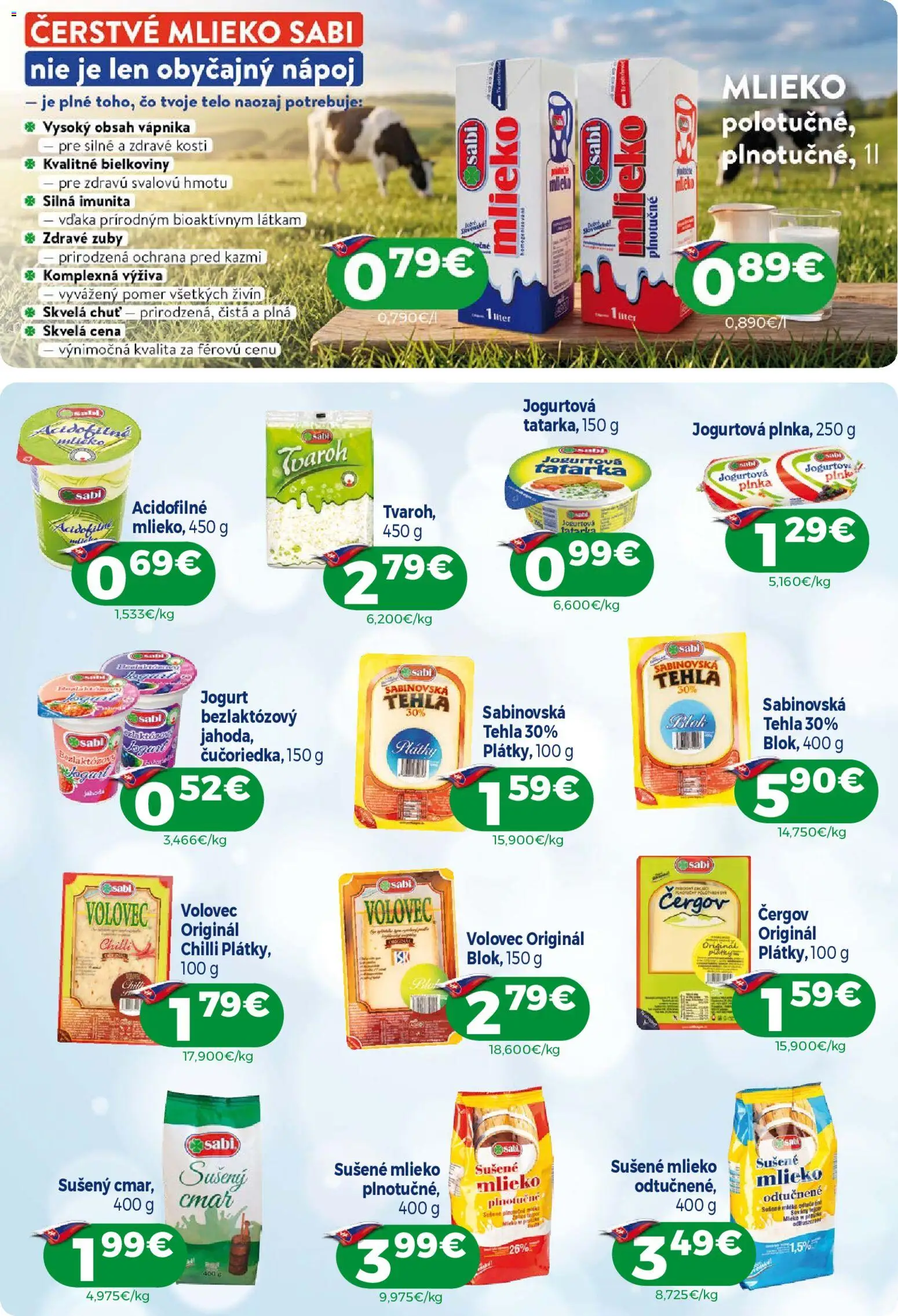 Nové Milk Agro akcie – leták je platný od 10.06.2026 | Strana: 4 | Produkty: Jogurt, Chilli, Tvaroh, Sušené mlieko