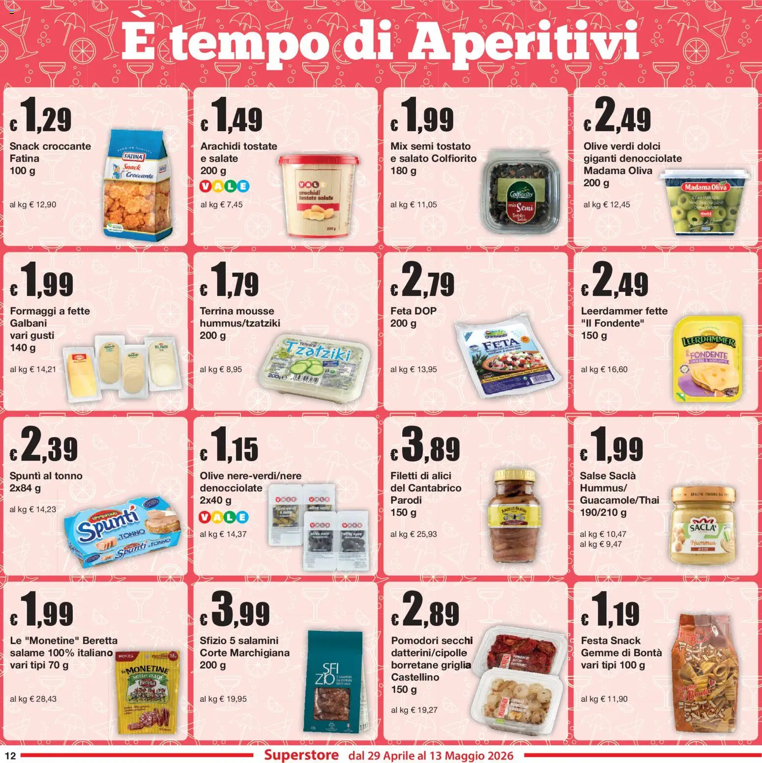 Volantino Sì con Te del 29.04.2026 | Pagina: 12 | Prodotti: Olive, Hummus, Tonno, Arachidi
