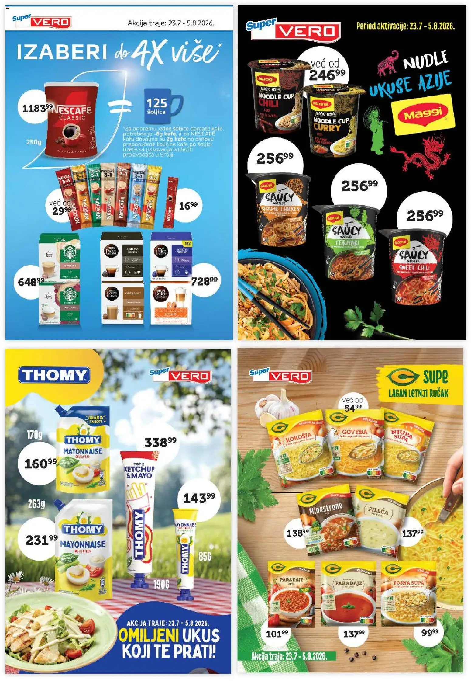 SuperVERO katalog - važi od 23.07.2026 | Strana: 15 | Proizvode: Supe, Paradajz, Nescafé, Nudle