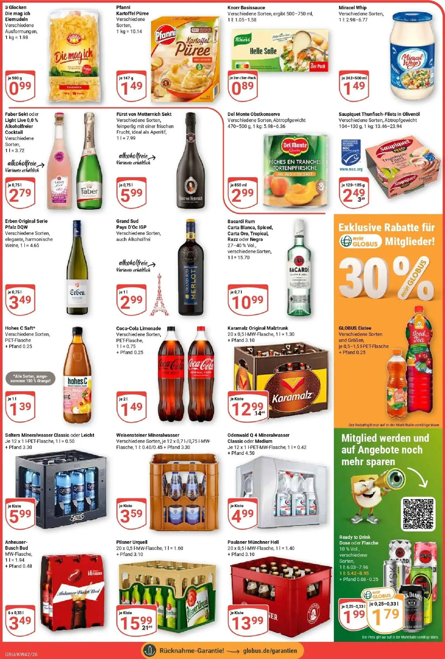 Globus Prospekt Grünstadt (ab 12.10.2026) » Angebote online | Seite: 4 | Produkte: Rum, Merlot, Soße, Grand sud