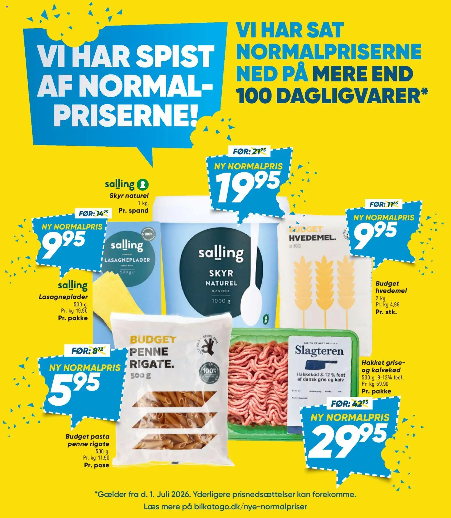 Bilka tilbudsavis – gyldig fra 10/07/2026 | Side: 9 | Produkter: Skyr, Pasta, Hvedemel, Lasagneplader