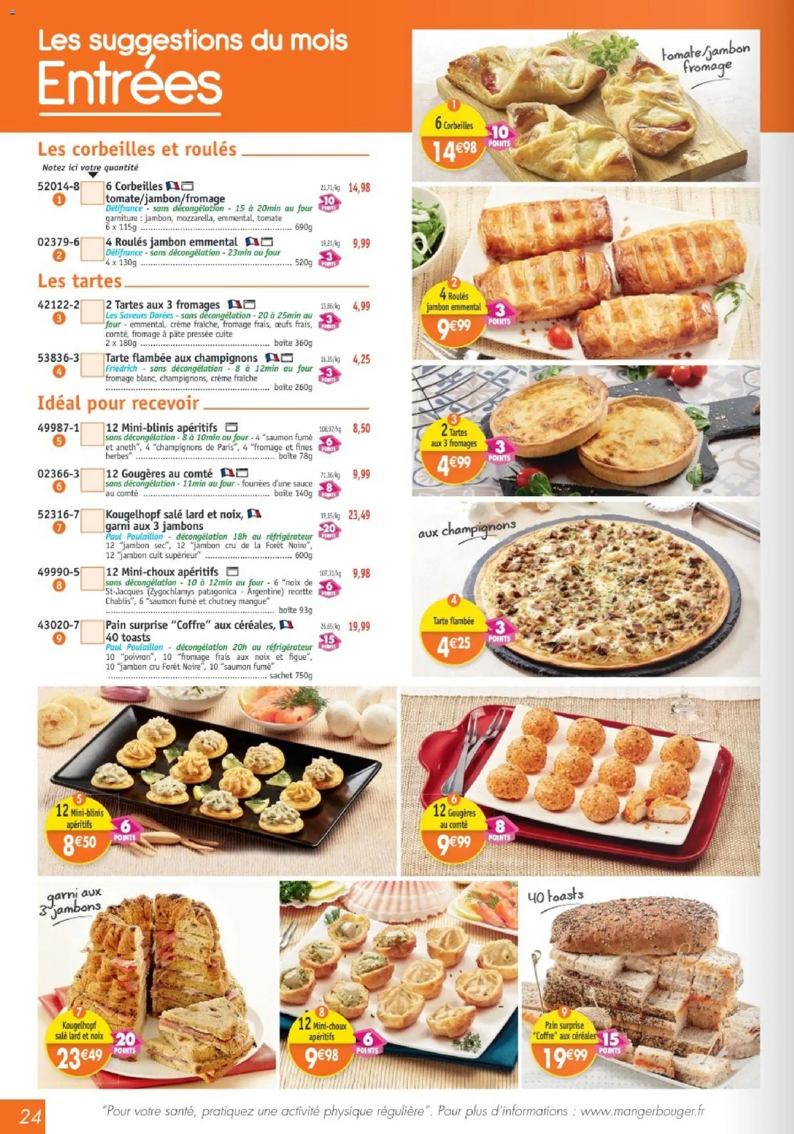 {H1} | Page: 24 | Produits: Mangue, Pain, Saumon, Crème