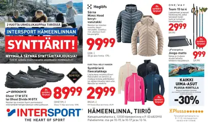 Intersport-mainoslehti voimassa 08/10/2026 alkaen