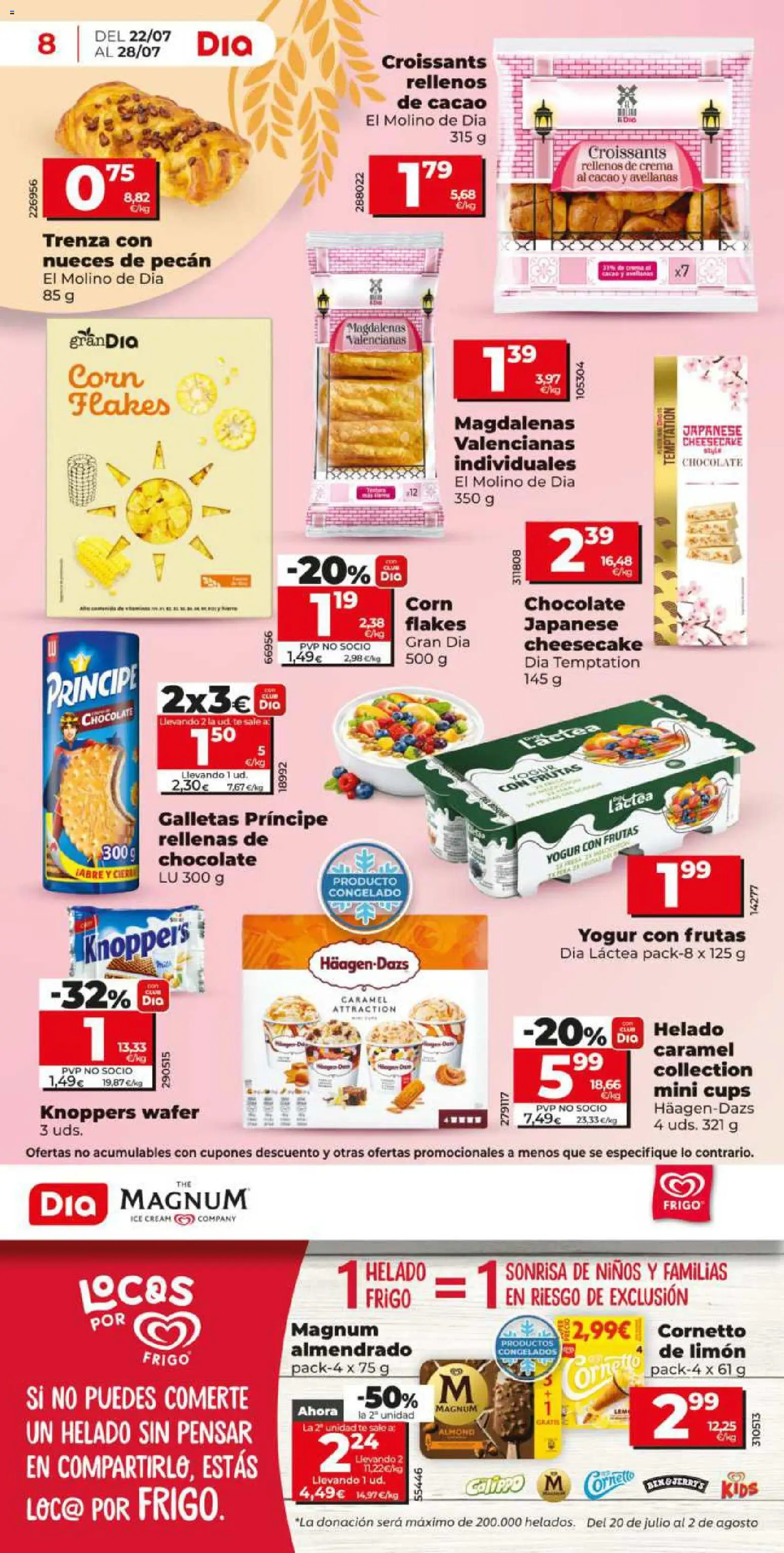 Dia - folleto Market │ válido desde el 22/07/2026 | Página: 8 | Productos: Limón, Té, Helado, Magdalenas