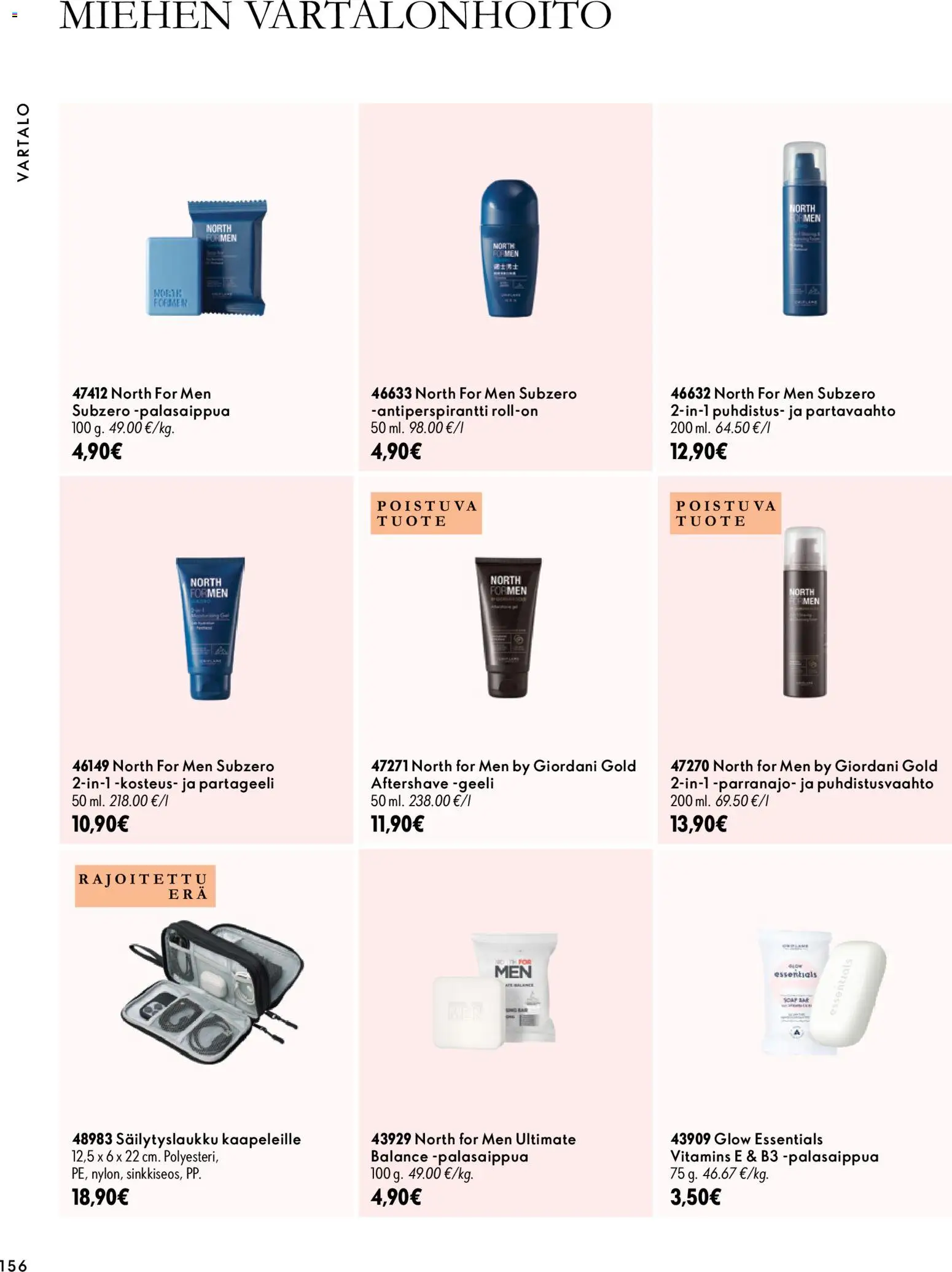 Oriflame tarjoukset – voimassa 18/11/2026 alkaen | Sivu: 156 | Tuotteet: Partavaahto, Antiperspirantti