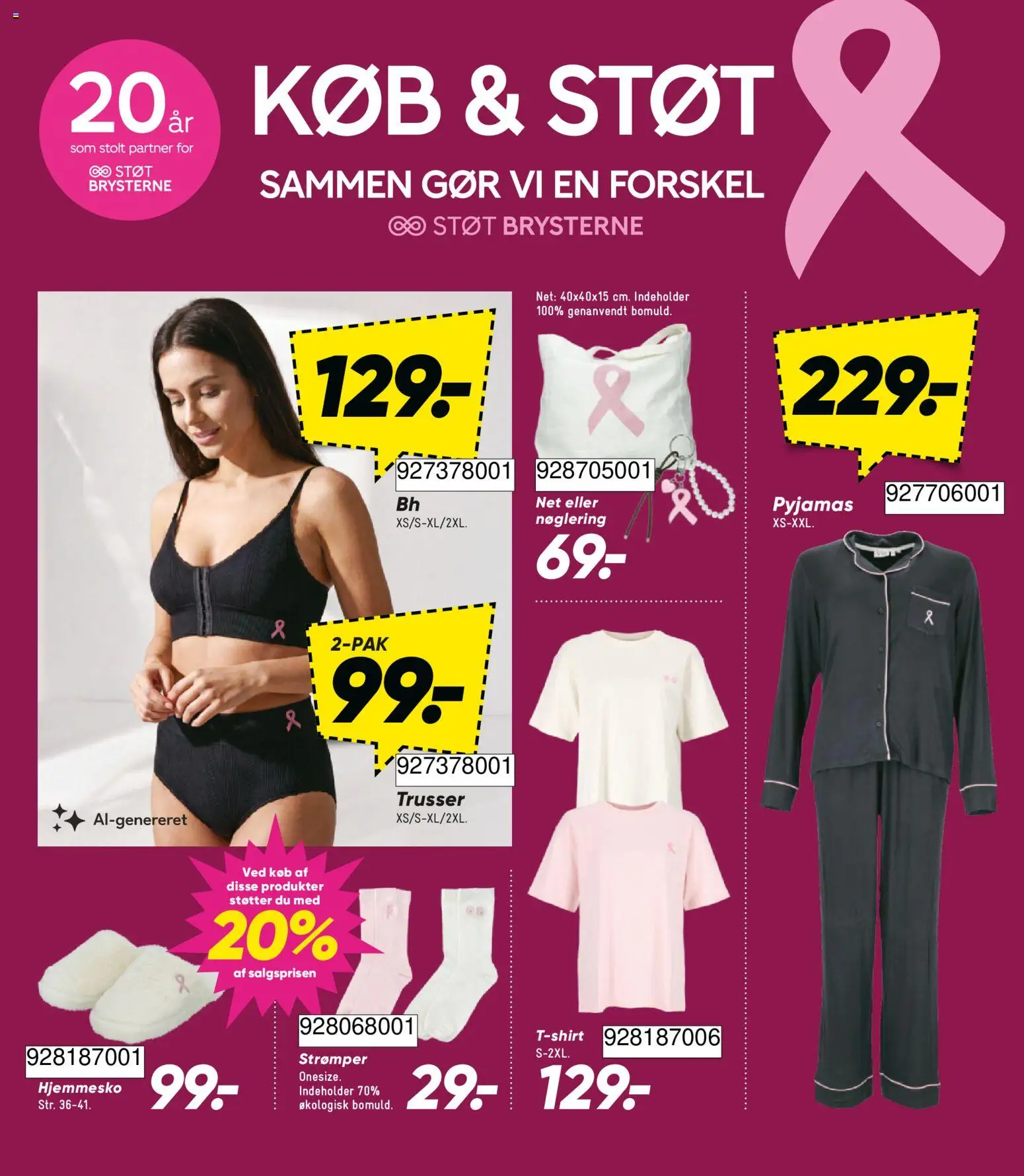 Bilka tilbudsavis – gyldig fra 21/08/2026 | Side: 40 | Produkter: Trusser, Pyjamas, Hjemmesko, Søm