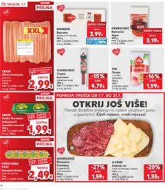 KAŽUN Istarski sir, tvrdi od kravljeg mlijeka 40% m.m. 100 g - Pregled kataloga iz trgovine Kaufland, vrijedi od 01.07.2026 | Stranica: 10