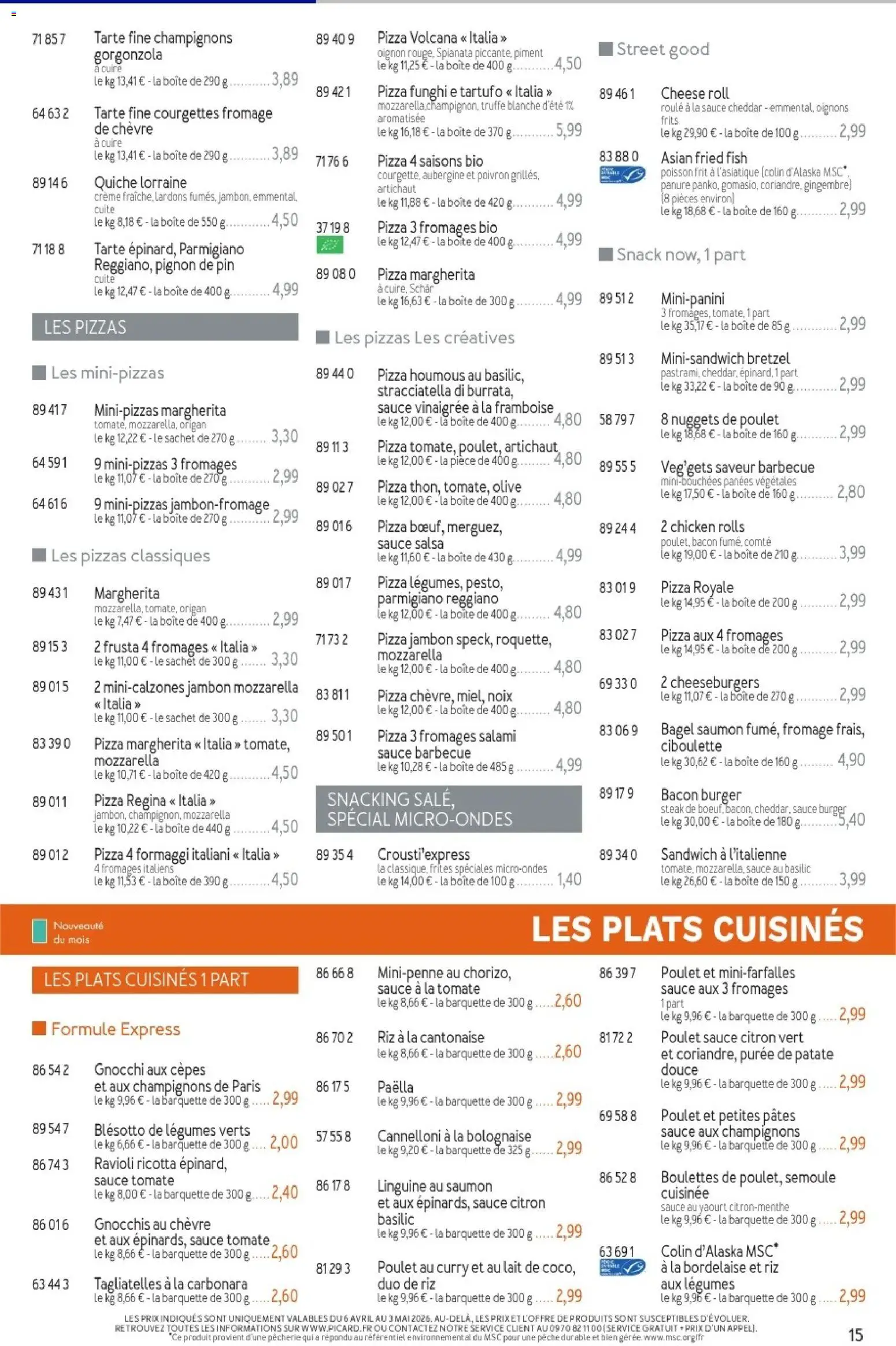 {H1} | Page: 15 | Produits: Framboise, Pêche, Ricotta, Crème