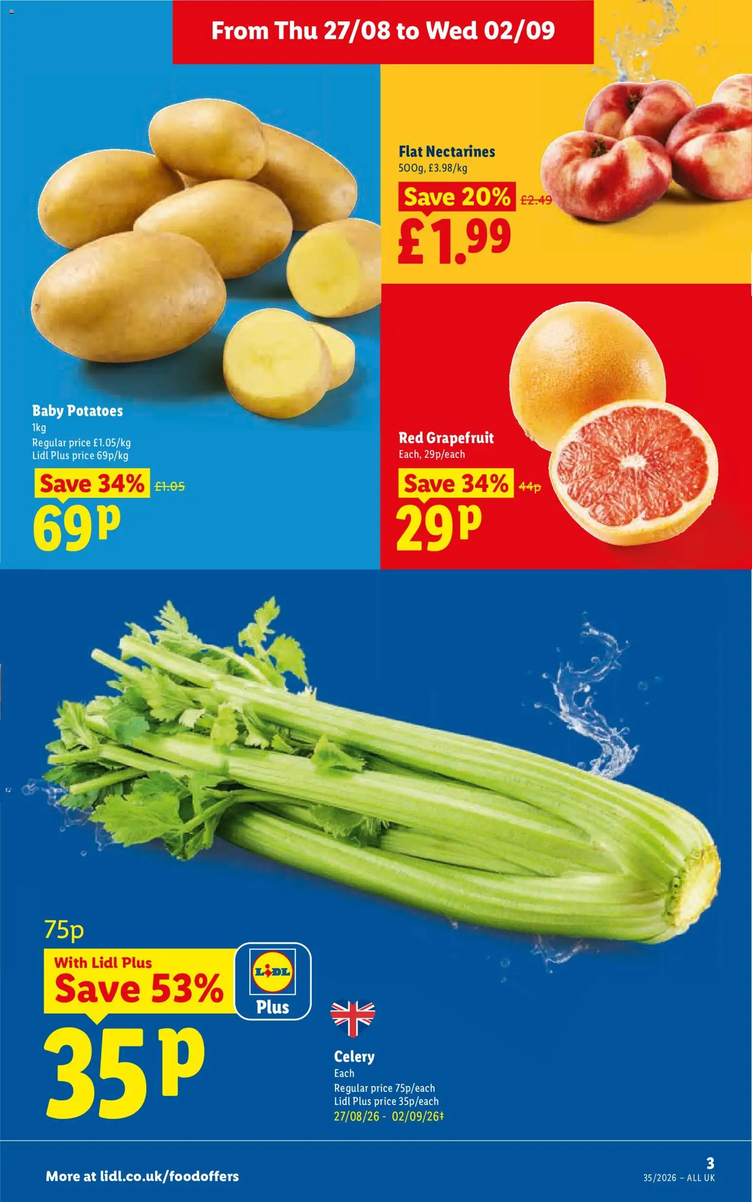 {H1} | Page: 3 | Products: Celery, Nectarines, Grapefruit, Potatoes