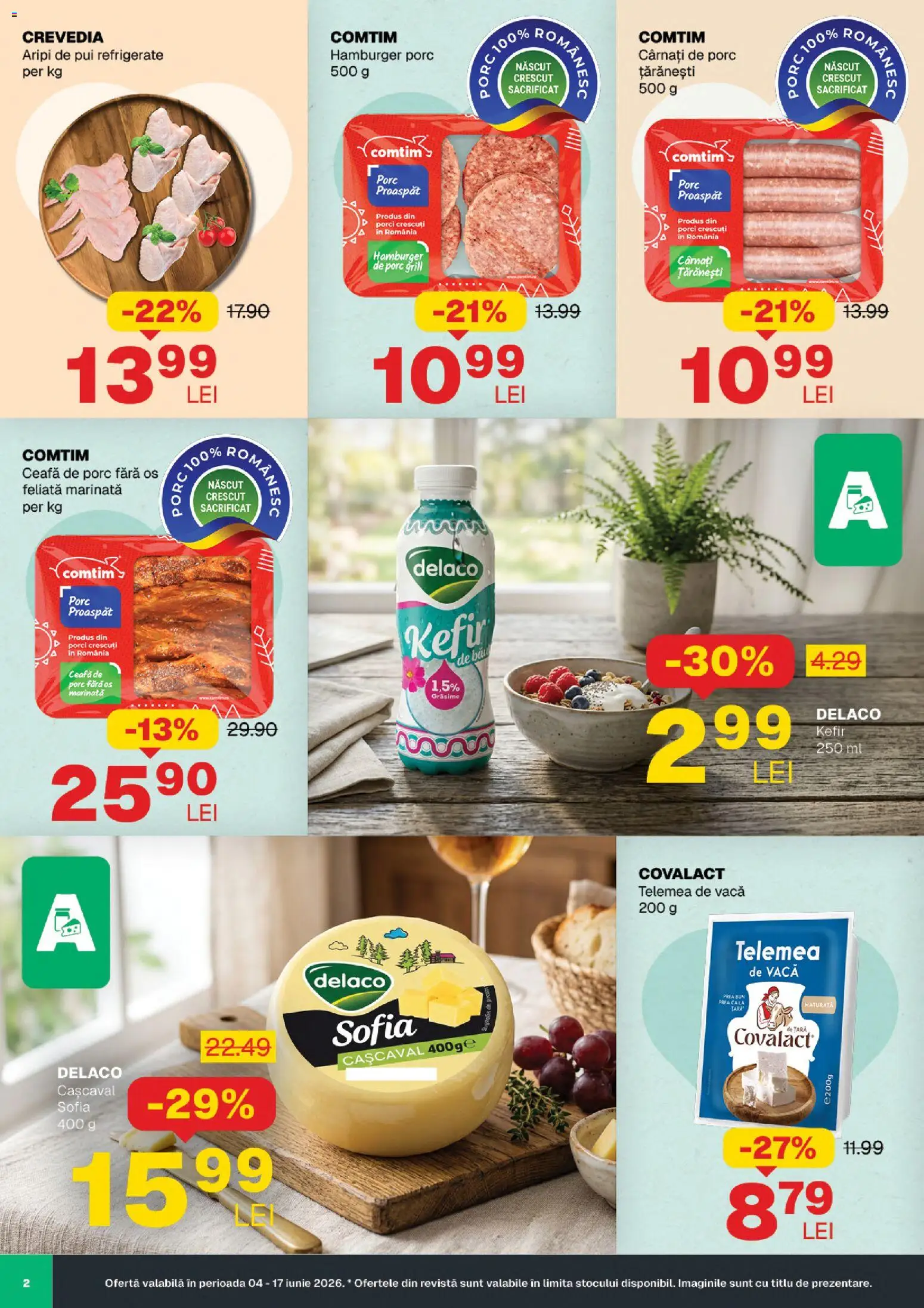 Noul catalog Annabella – valabil de la 04.06.2026 | Pagină: 2 | Produse: Light Kedi Konservesi, Keçeli kalem, Kefir, Cârnați