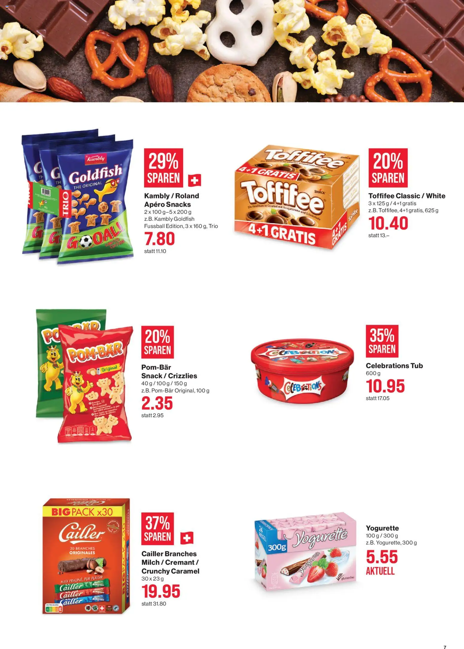 SPAR aktionen – gültig ab 11.06.2026 | Seite: 7 | Produkte: Fußball, Celebrations, Milch, Schokolade