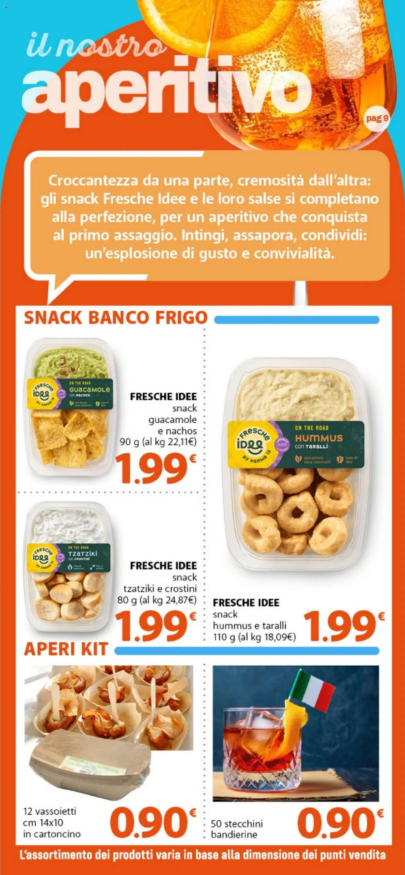 Volantino DOK del 08/08/2026 | Pagina: 9 | Prodotti: Hummus, Taralli, Salse, Aperitivo