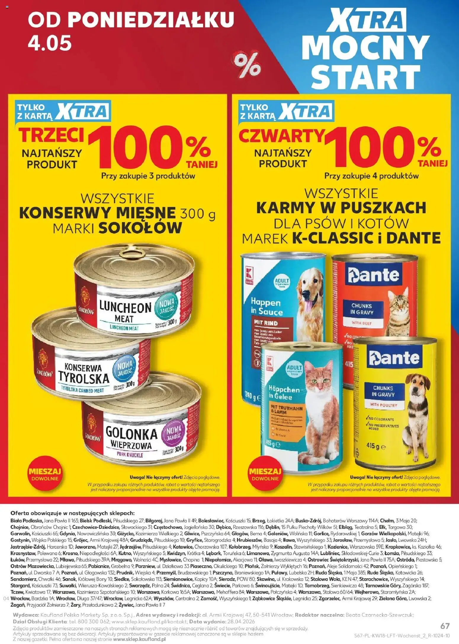 Kaufland - Kaufland Gazetka Tygodnia ważna do 06.05 od 28.04.2026 | Strona: 67 | Produkty: Karta