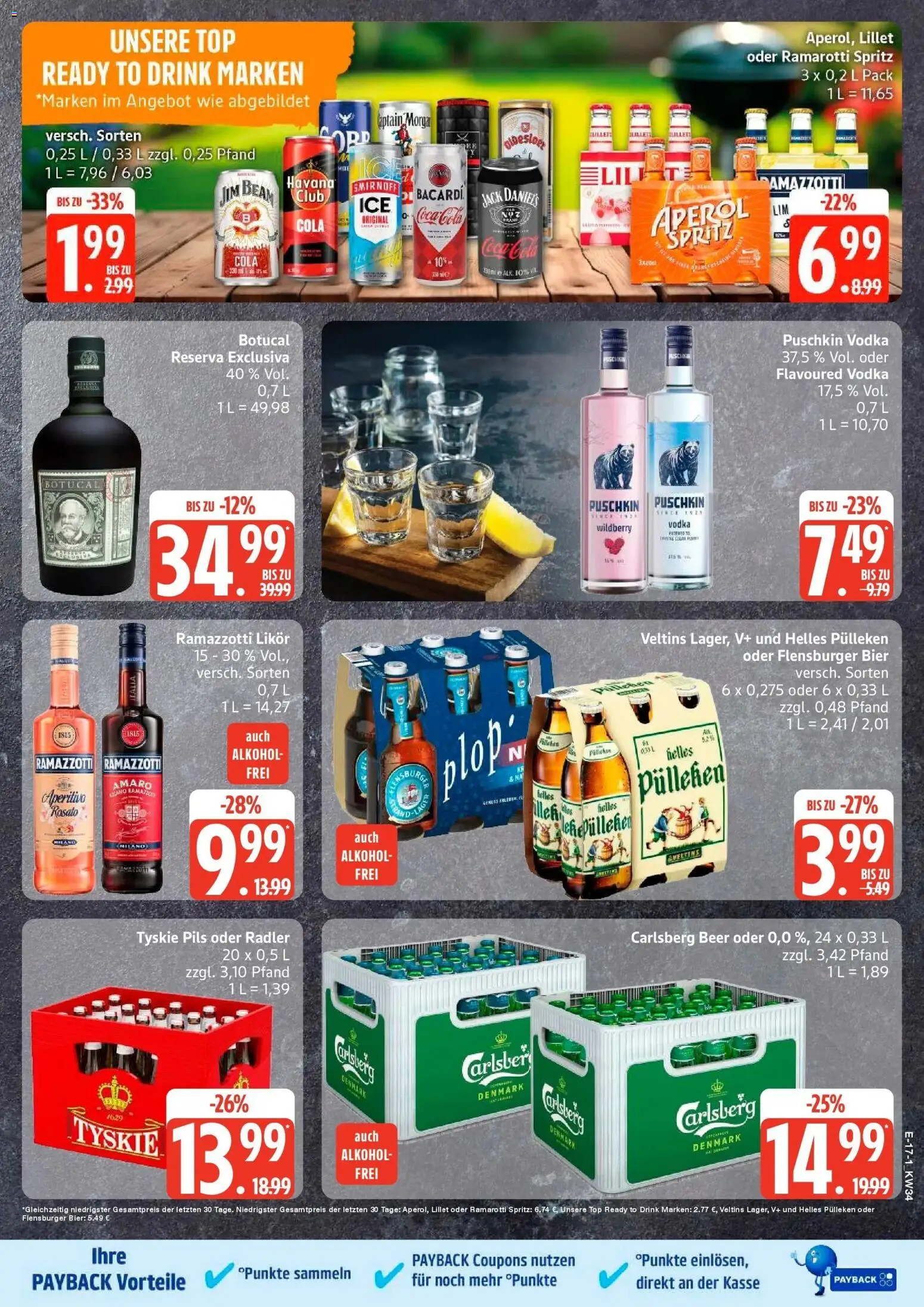 Edeka Prospekt Lübeck (ab 17.08.2026) » Angebote Online | Seite: 23 | Produkte: Helles pulleken, Tyskie, Pils, Radler