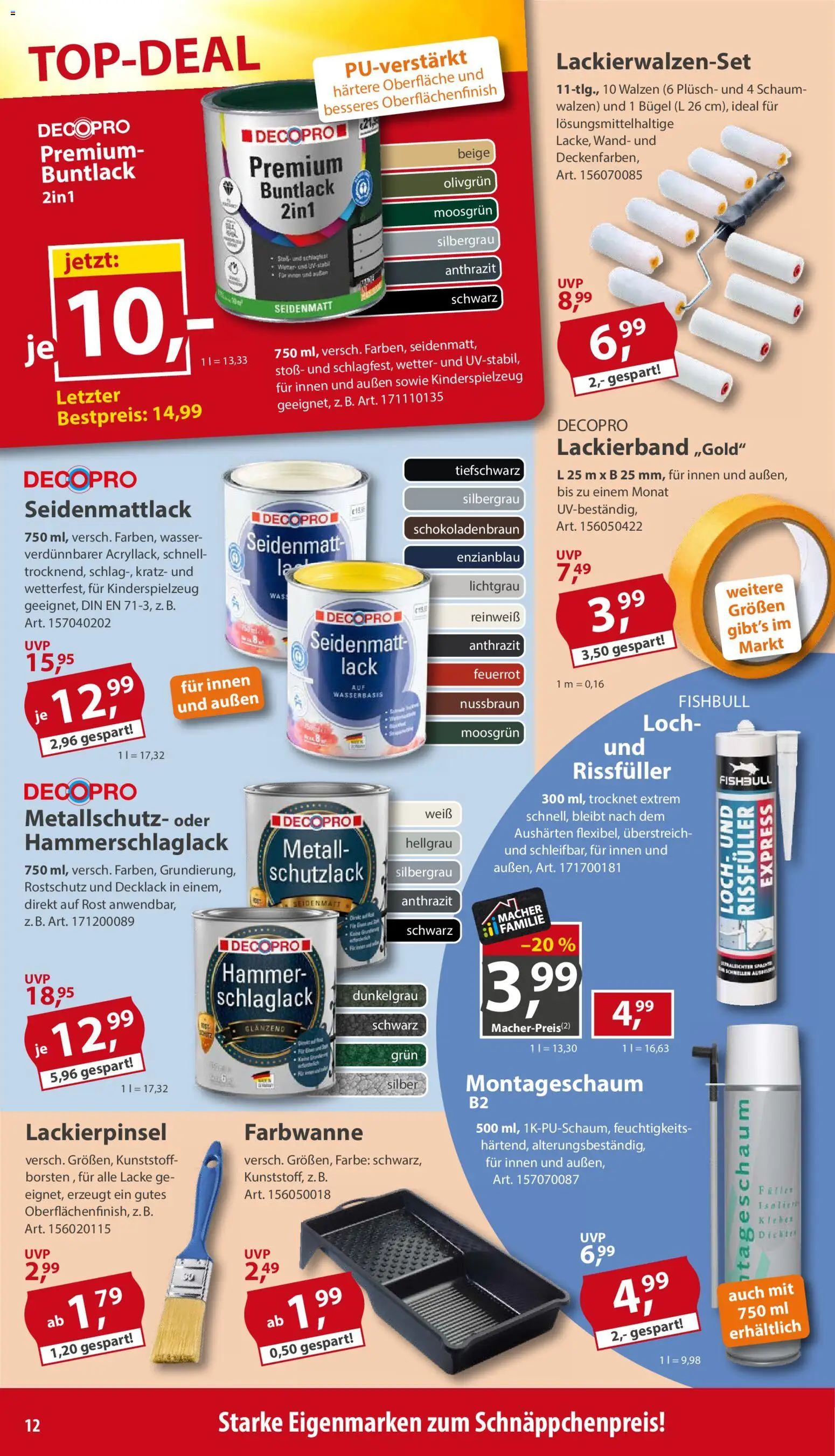 Sonderpreis Baumarkt Prospekt – gültig ab 12.09.2026 | Seite: 12 | Produkte: Wasser