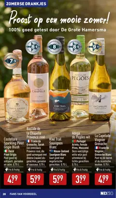 Kiwi Trail Sauvignon Blanc, Nieuw-Zeeland Sauvignon Blanc Gaat goed met vegetarische gerechten. 0.75 L. - Voorbeeld van een folder van Aldi, geldig van 13-07-2026 | Pagina: 28