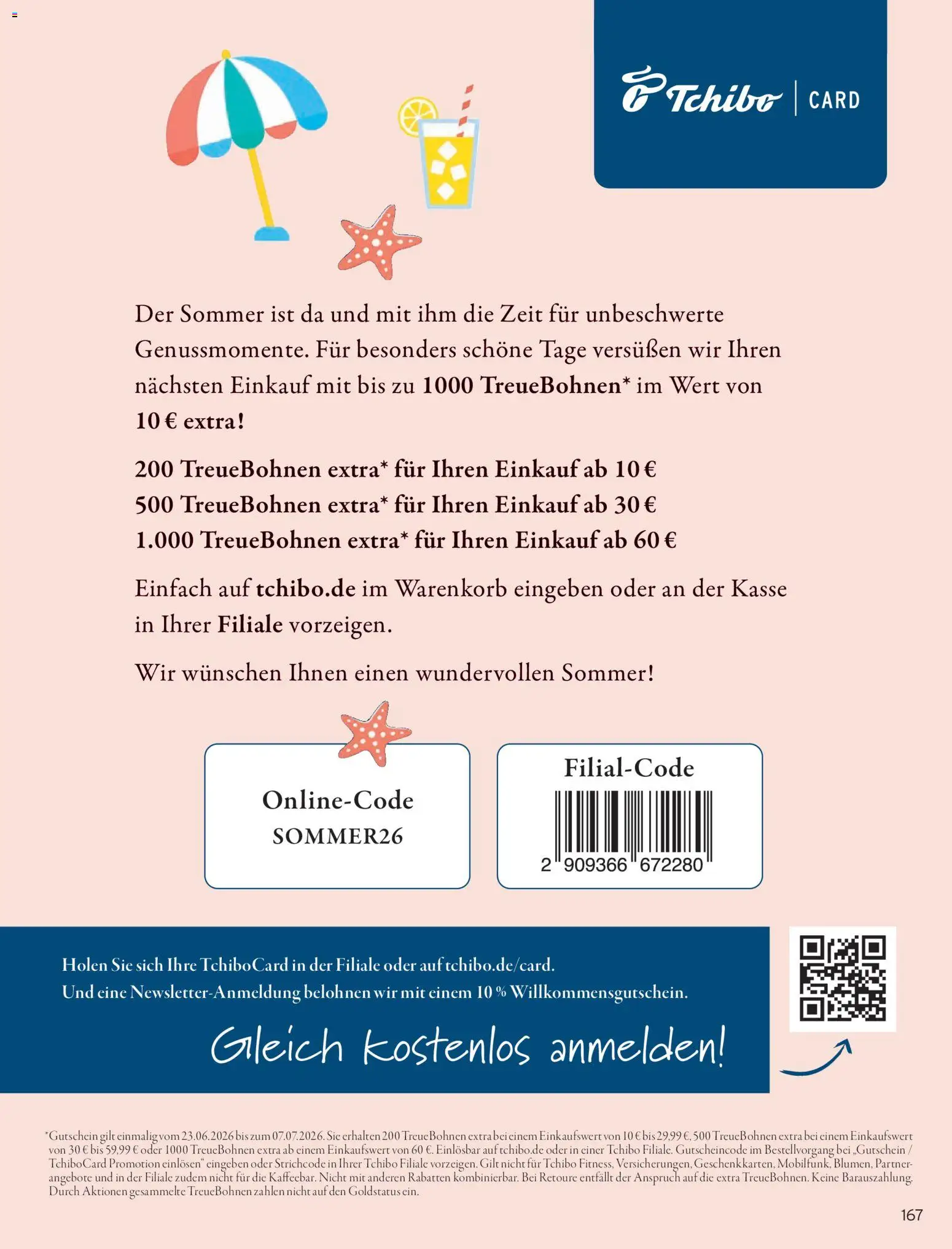 Angebote Tchibo | 01.07.2026 | Wie erhält man einen begrenzten Rabatt? | Deutschland