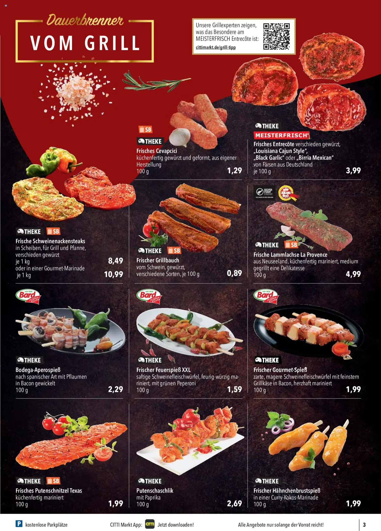 CITTI Markt Prospekt – gültig ab 20.05.2026 | Seite: 3 | Produkte: Theke, Entrecote, Paprika, Putenschnitzel