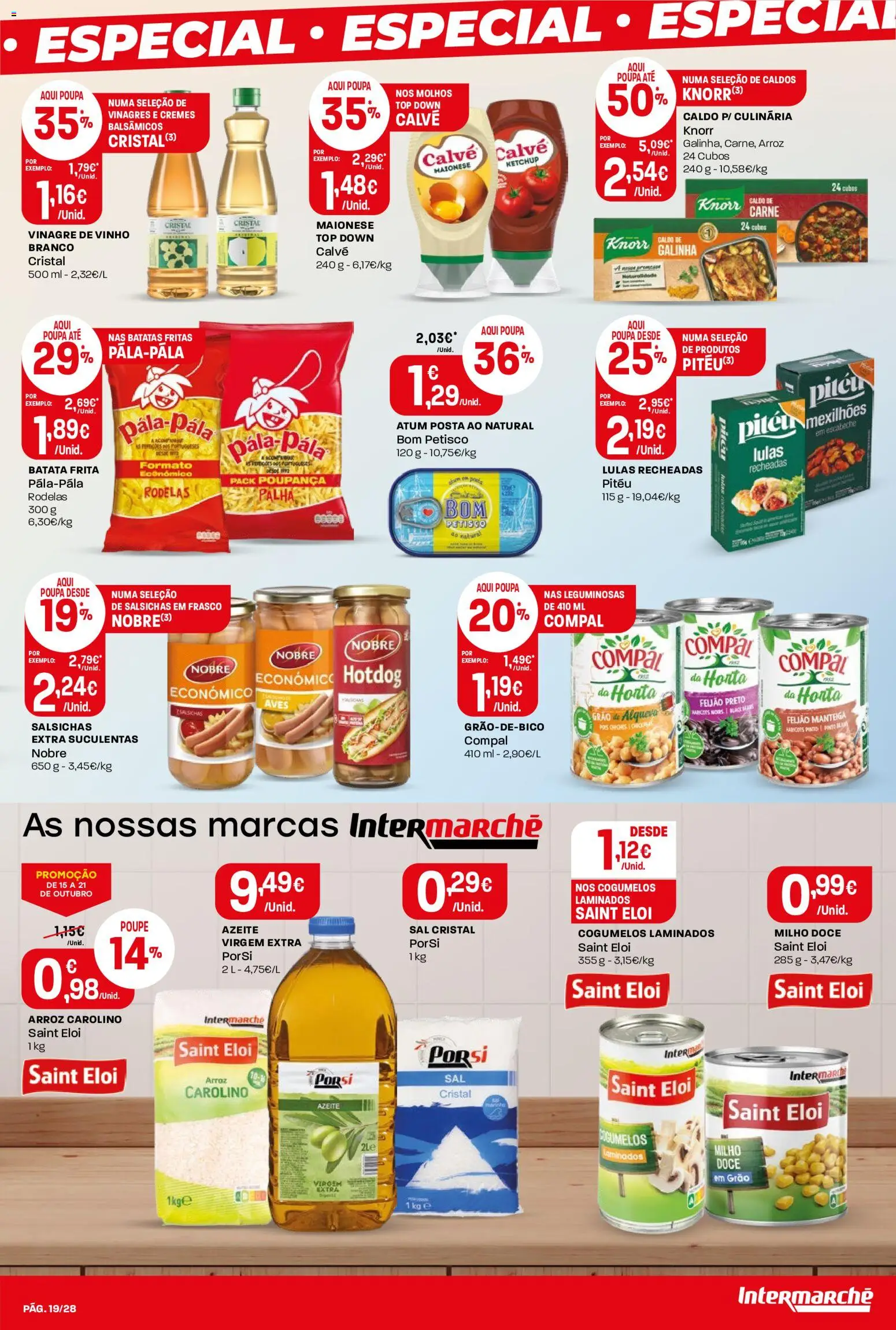 Intermarché folheto Contact │ válido de 15/10/2026 | Página: 19 | Produtos: Vinho, Ketchup, Cogumelos, Milho