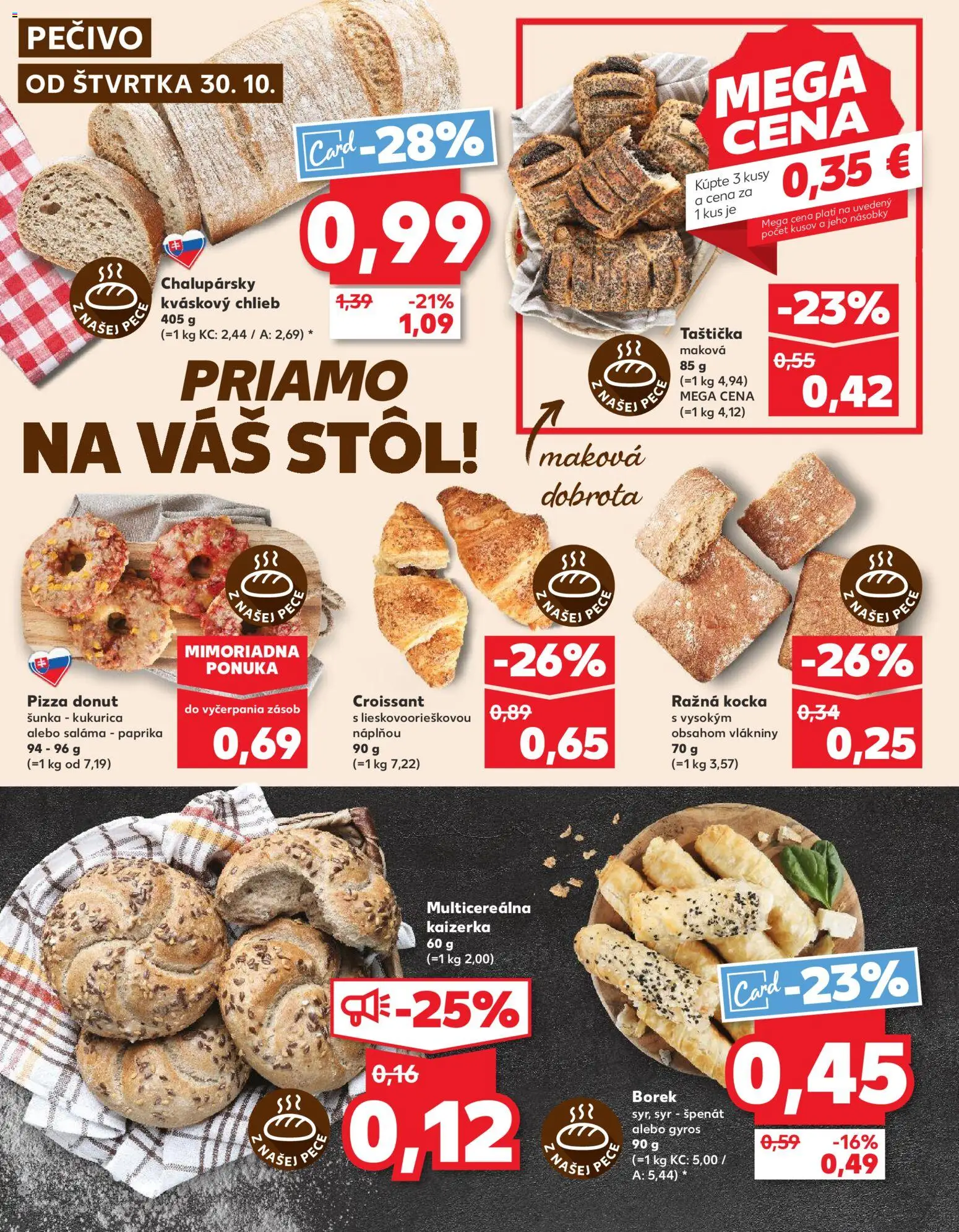Nové Kaufland akcie – leták je platný od 30.10.2025 | Strana: 8 | Produkty: Stôl, Paprika, Kukurica