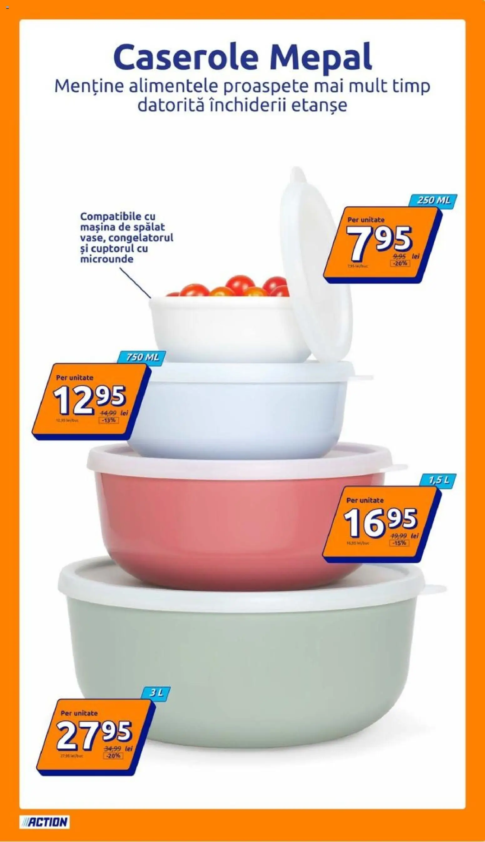 Noul catalog ACTION – valabil de la 07.10.2026 | Pagină: 5 | Produse: Mașină De Spălat, Caserole
