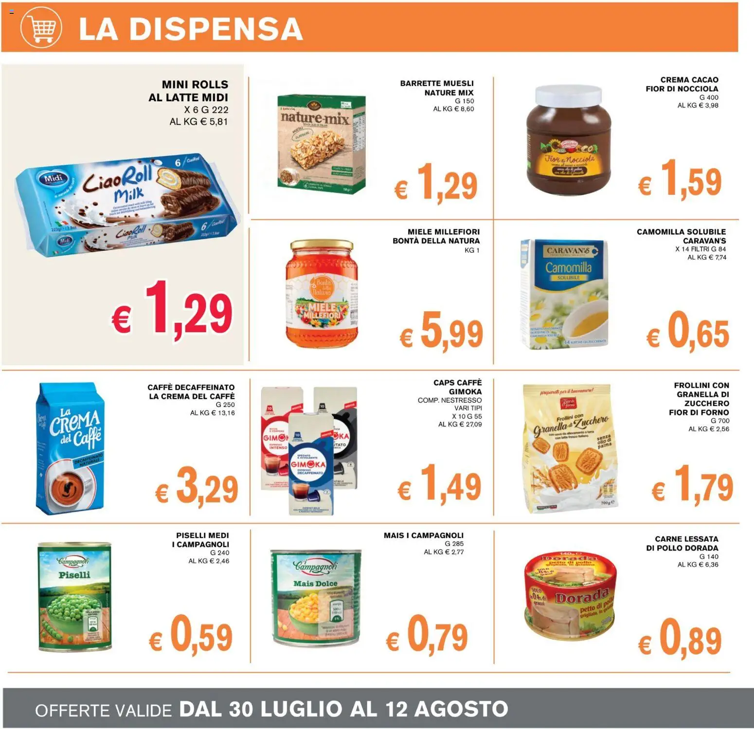 Volantino Coal del 30/07/2026 | Pagina: 8 | Prodotti: Latte, Carne, Mais, Cacao