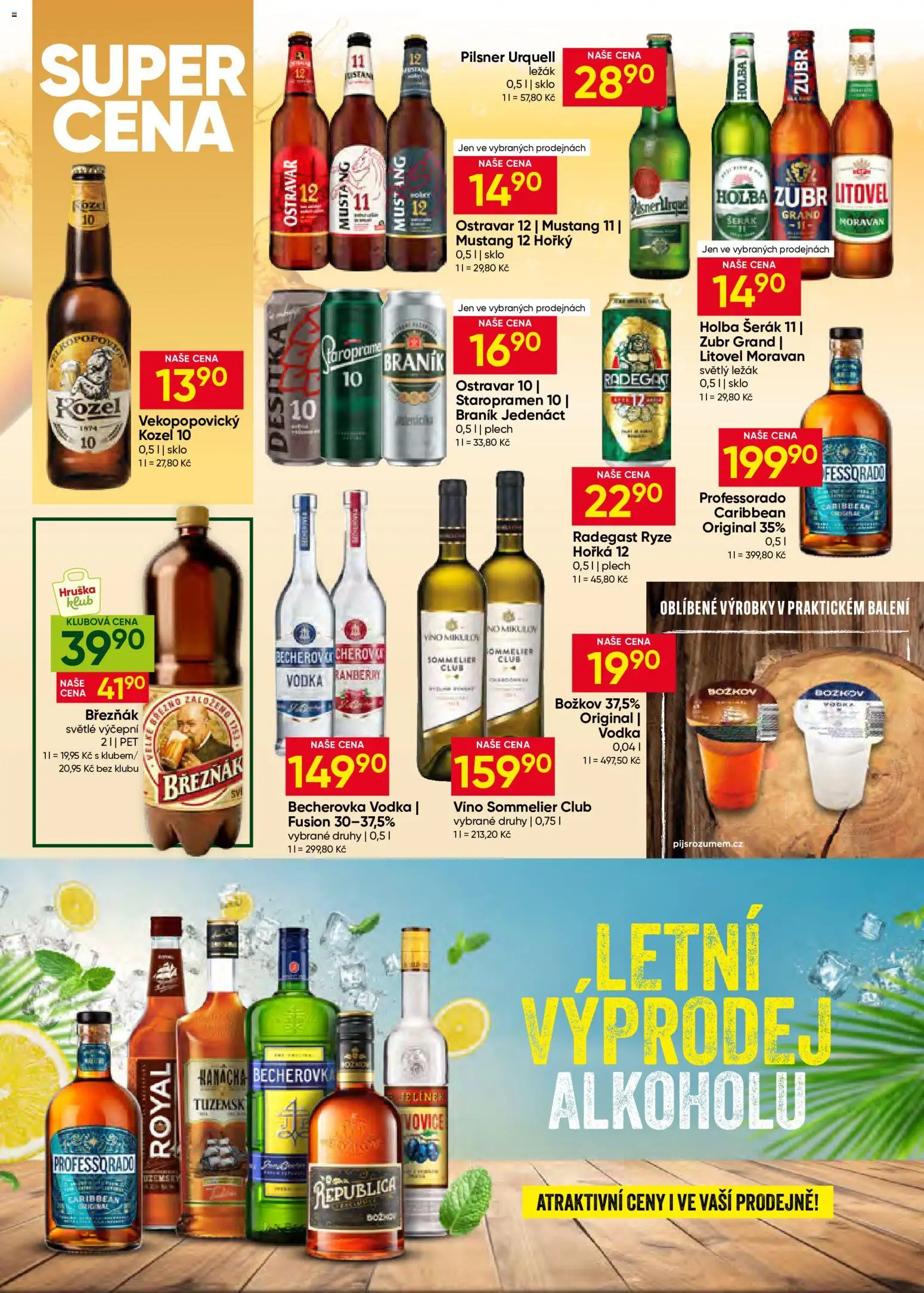 Hruška leták od 15.07.2026 | Strana: 10 | Produkty: Staropramen, Plech, Braník, Becherovka