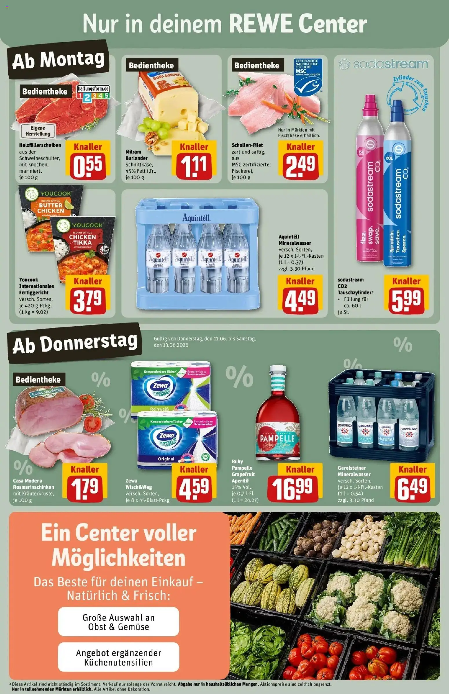 Rewe Prospekt Butzbach – gültig ab 08.06.2026 | Seite: 3 | Produkte: Butter, Grapefruit, Obst, Milram