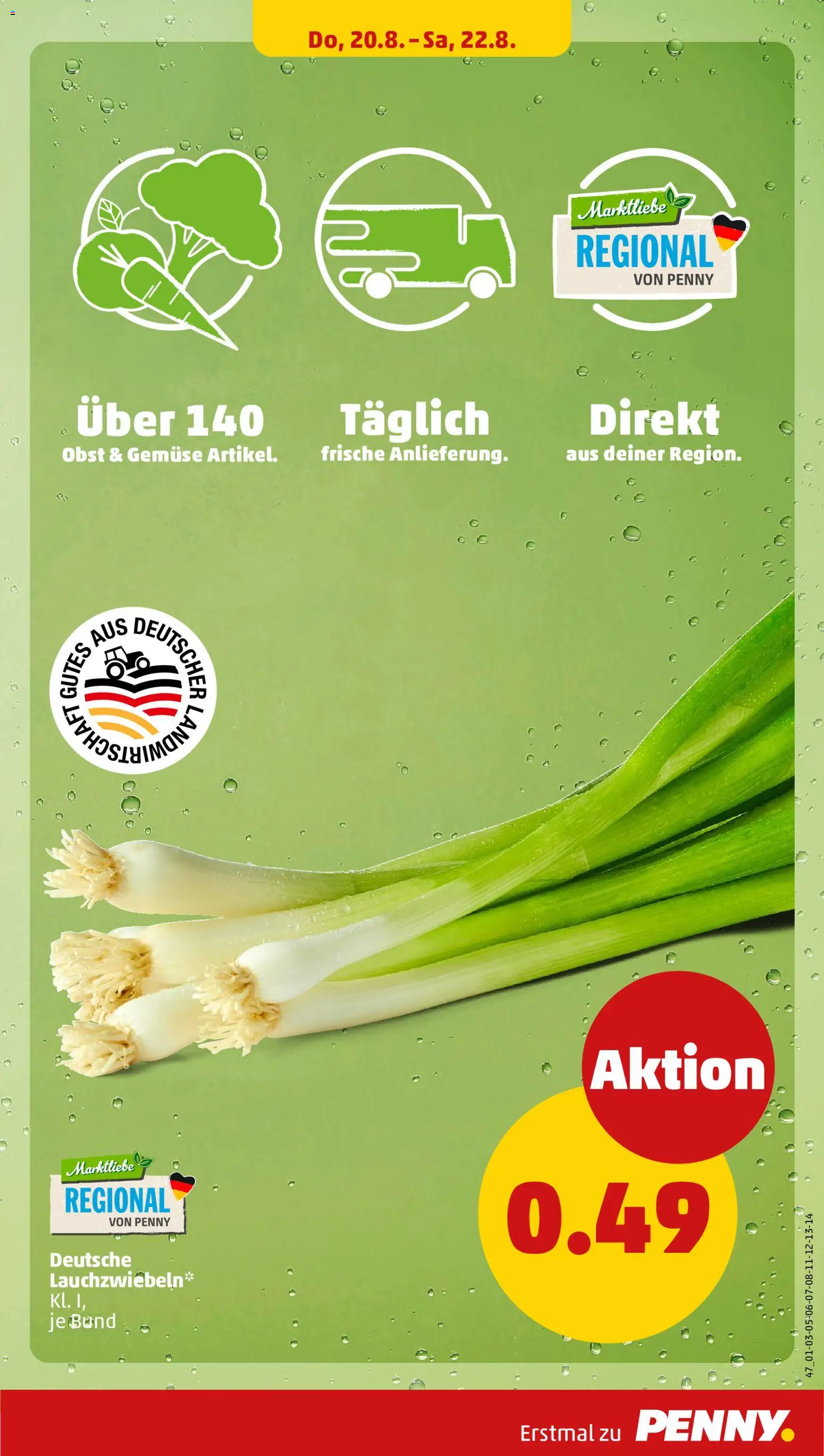 Penny Prospekt – gültig ab 17.08.2026 | Seite: 33 | Produkte: Gemüse, Obst