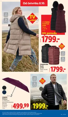 ESMARA MEN, Muški, prsluk, Muški prsluk - pregled Lidl kataloga - važi od 08.10.2026 | Strana: 81 | Proizvode: Kišobran, Prsluk, Jakna