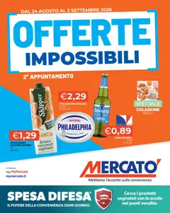 Anteprima del volantino Mercatò volantino valido a partire dal 24/08/2026