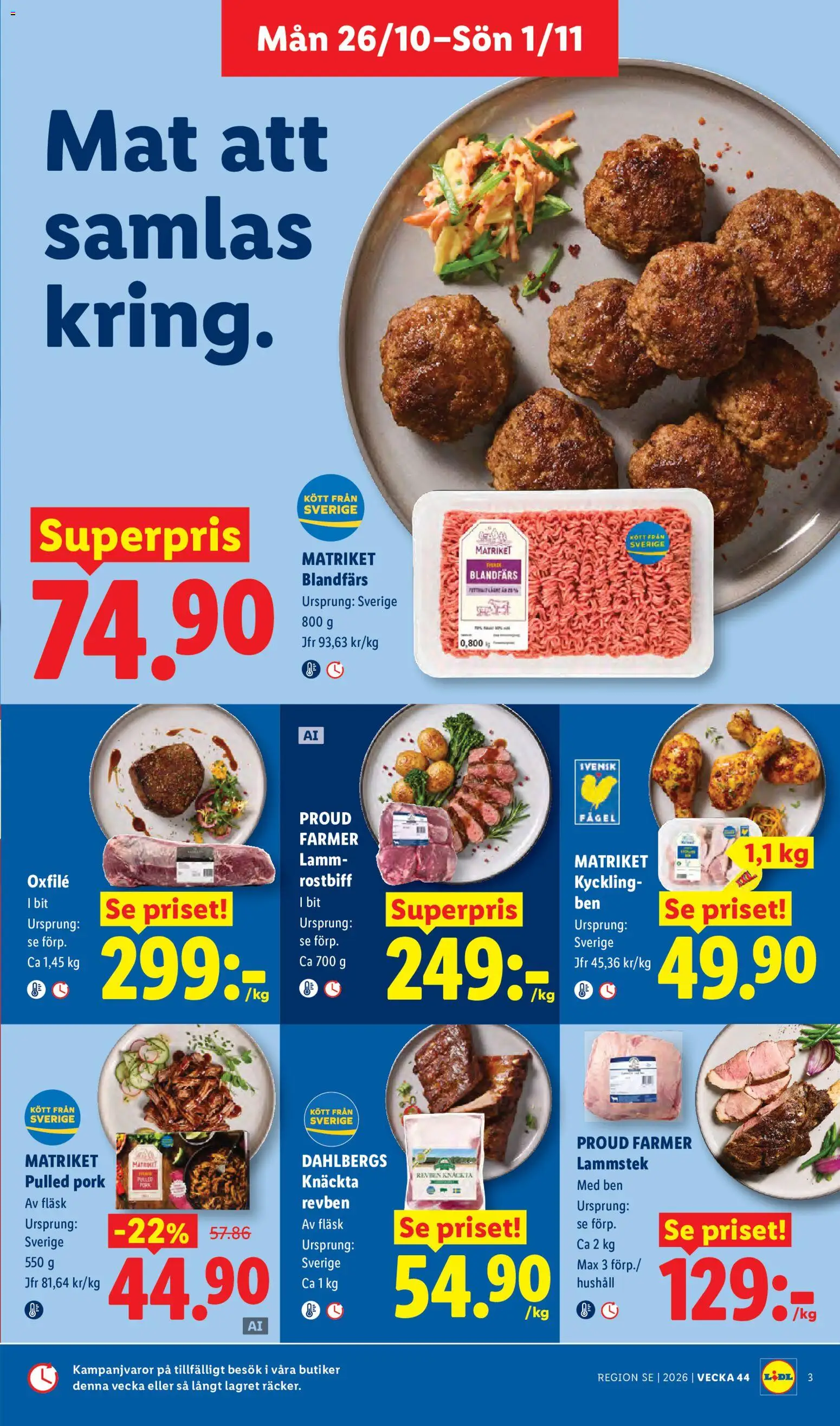 Lidl reklamblad aktuell från 26/10/2026 | Sida: 3