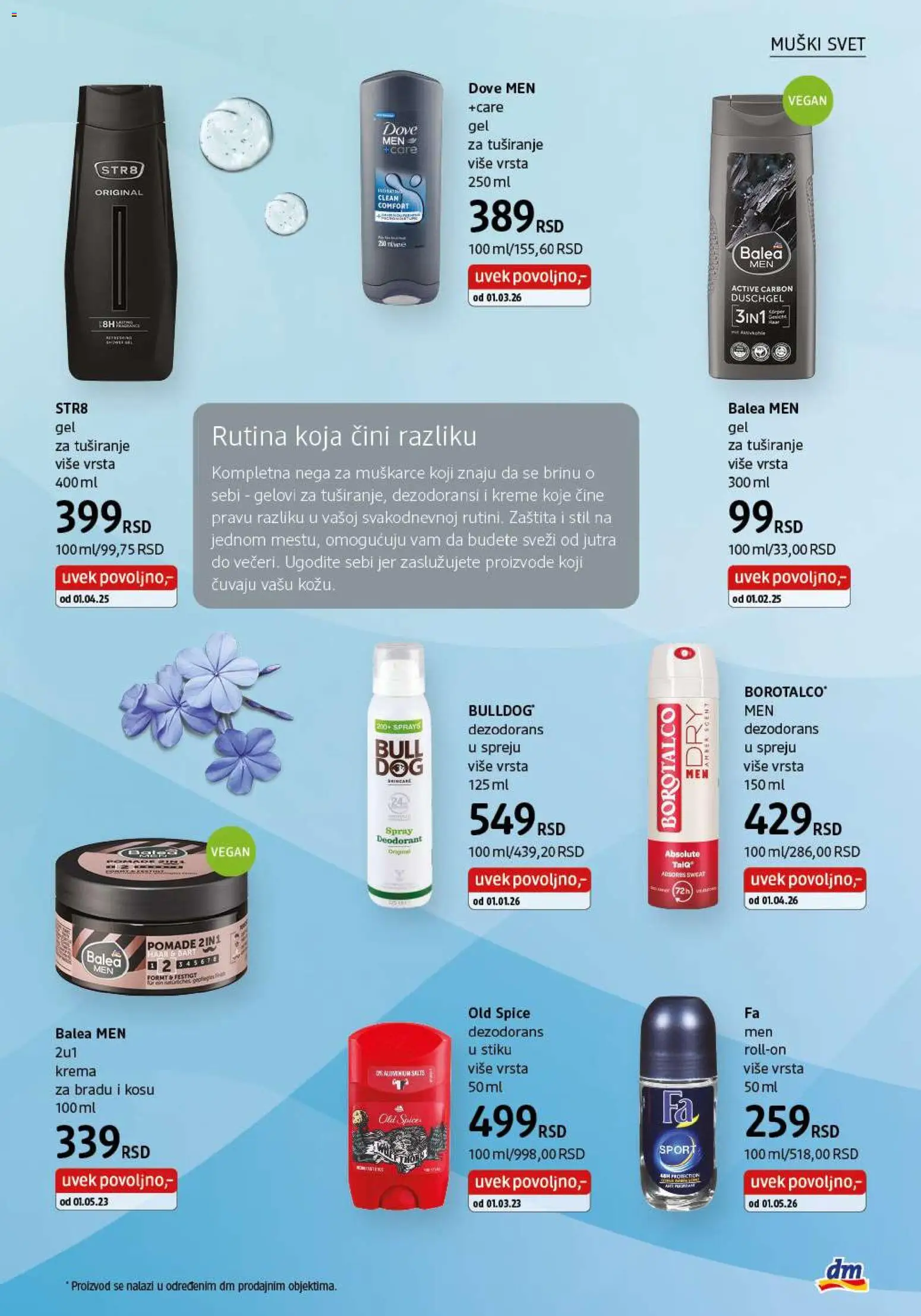 DM Drogerie katalog - važi od 01.06.2026 | Strana: 25 | Proizvode: Krema, Dove, Dezodorans, Borotalco