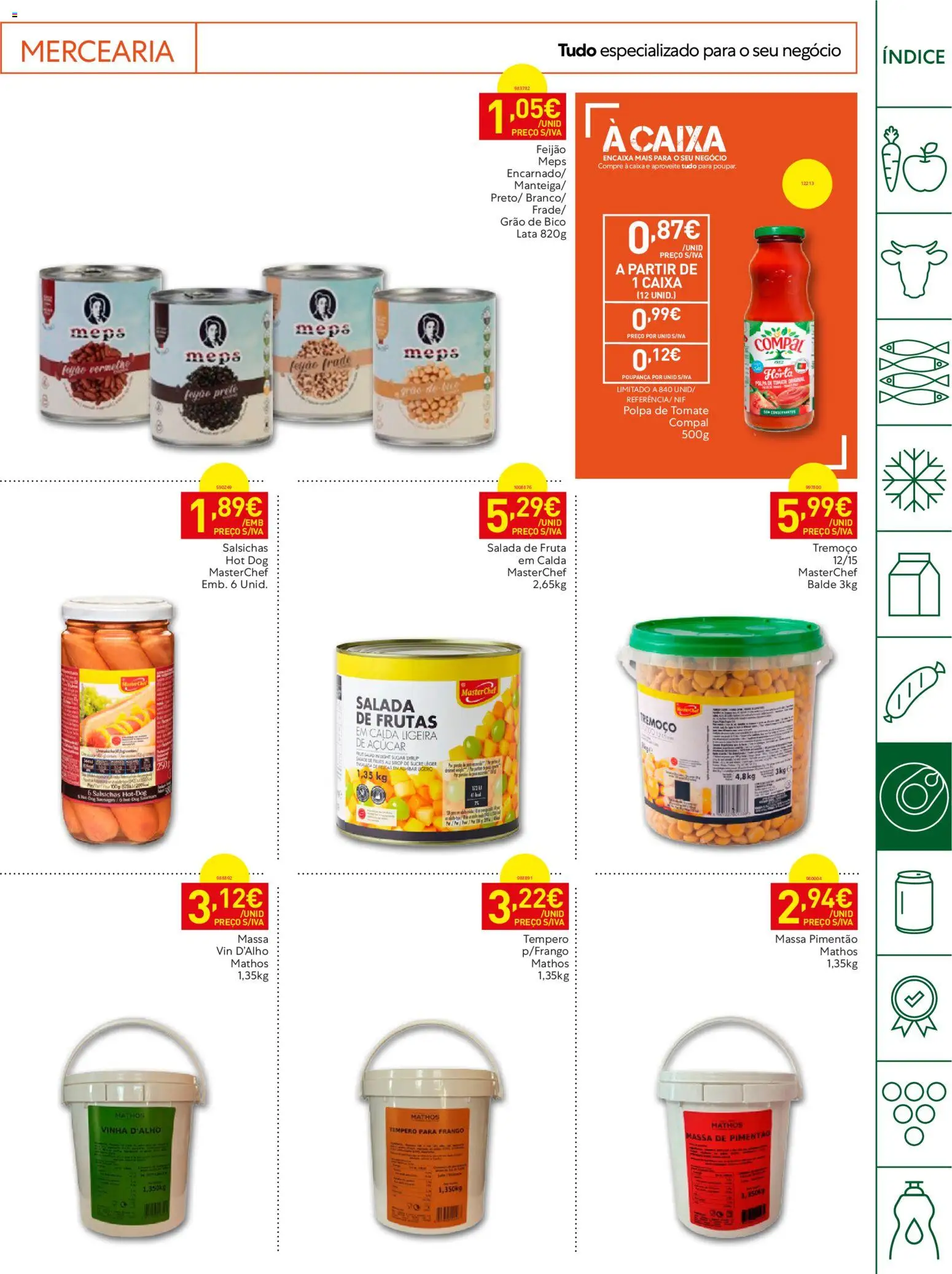 Recheio Horeca Madeira │ válido de 15/09/2026 | Página: 15 | Produtos: Mercearia, Massa, Salsichas, Feijão
