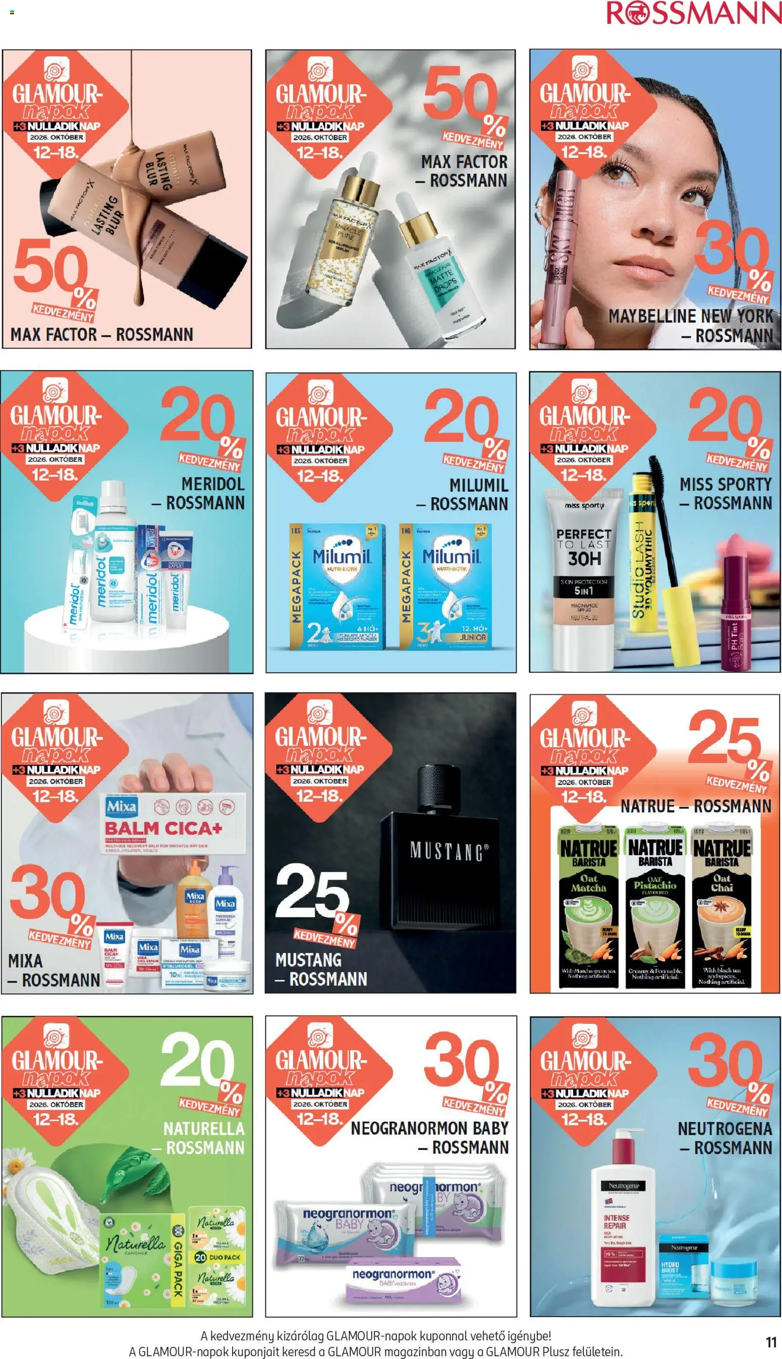 Rossmann akciós ujság - amely érvényes a következő dátumtól: 2026.10.12. | Oldal: 11
