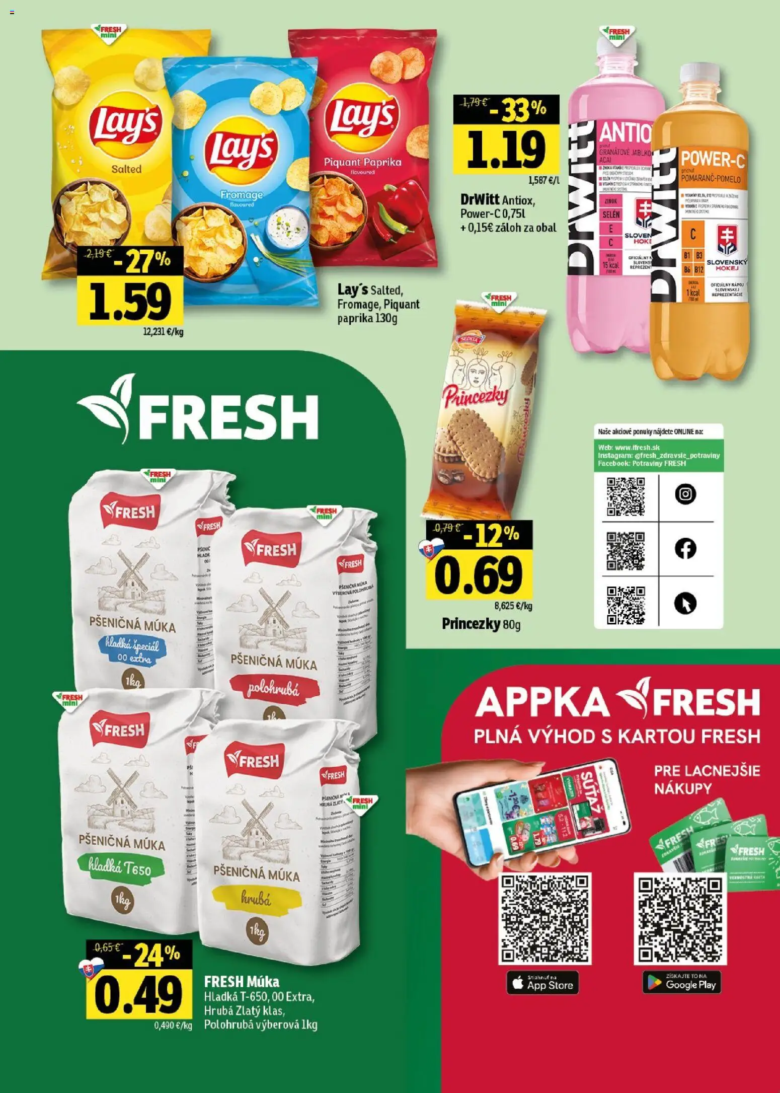 Nové Fresh akcie – leták je platný od 30.07.2026 | Strana: 46 | Produkty: Paprika, Zlatý klas, Pšeničná múka, Múka