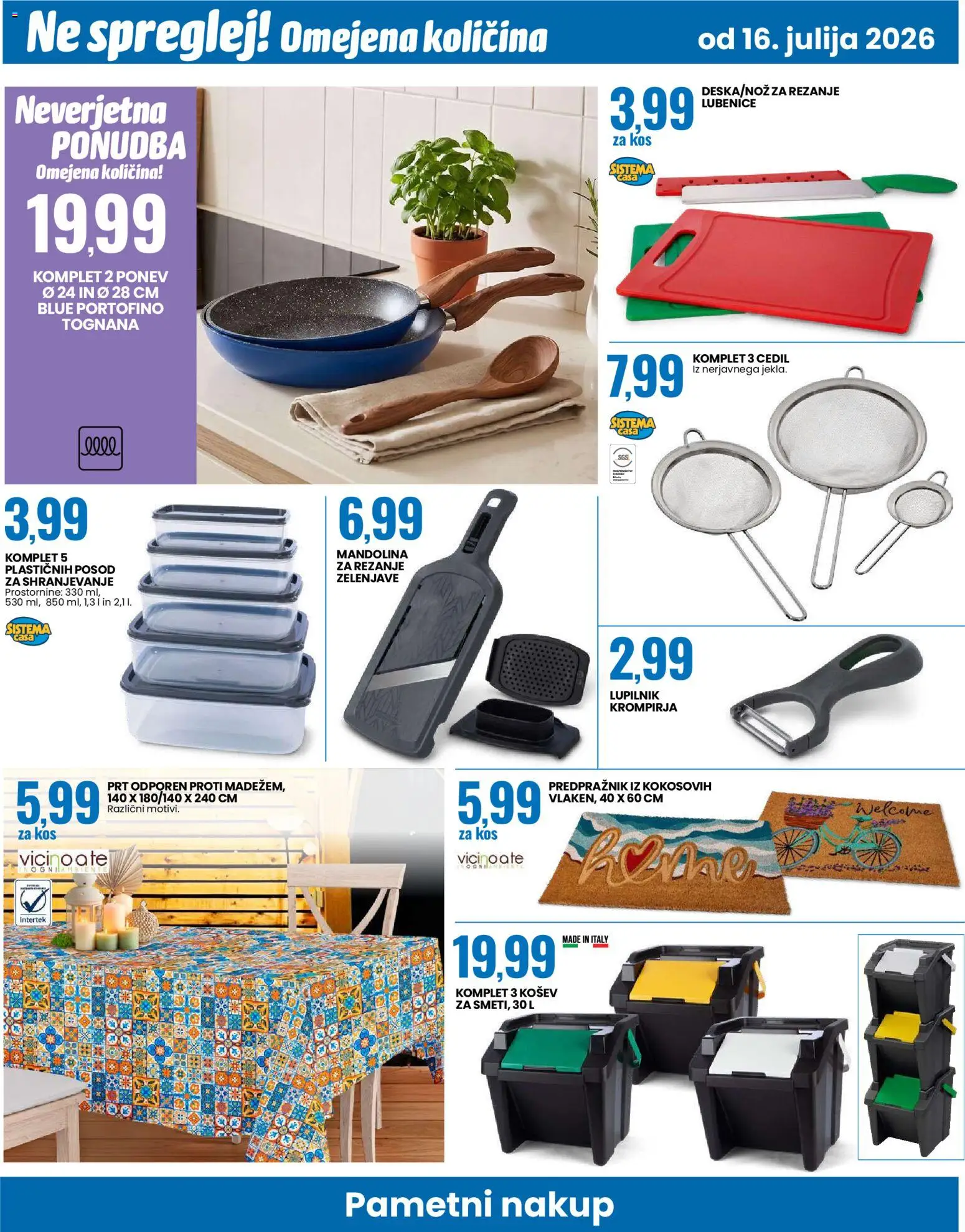 Novi Eurospin katalog ponudbe – veljaven od 16.07.2026 | Stran: 14 | Izdelki: Kos, Predpraznik, Lubenice