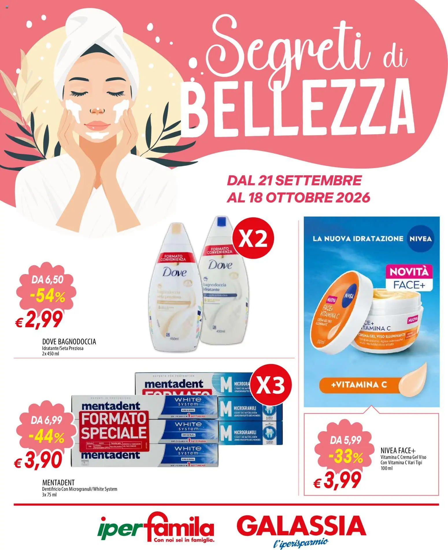Volantino Galassia del 21/09/2026 | Pagina: 1 | Prodotti: Crema, Dentifricio