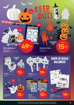 Dollar Store Halloweenblad - Förhandsvisning av reklamblad från butik Dollar Store aktuell från 29/09/2026 | Sida: 7 | Produkter: Galler, Ark, Set, Pensel